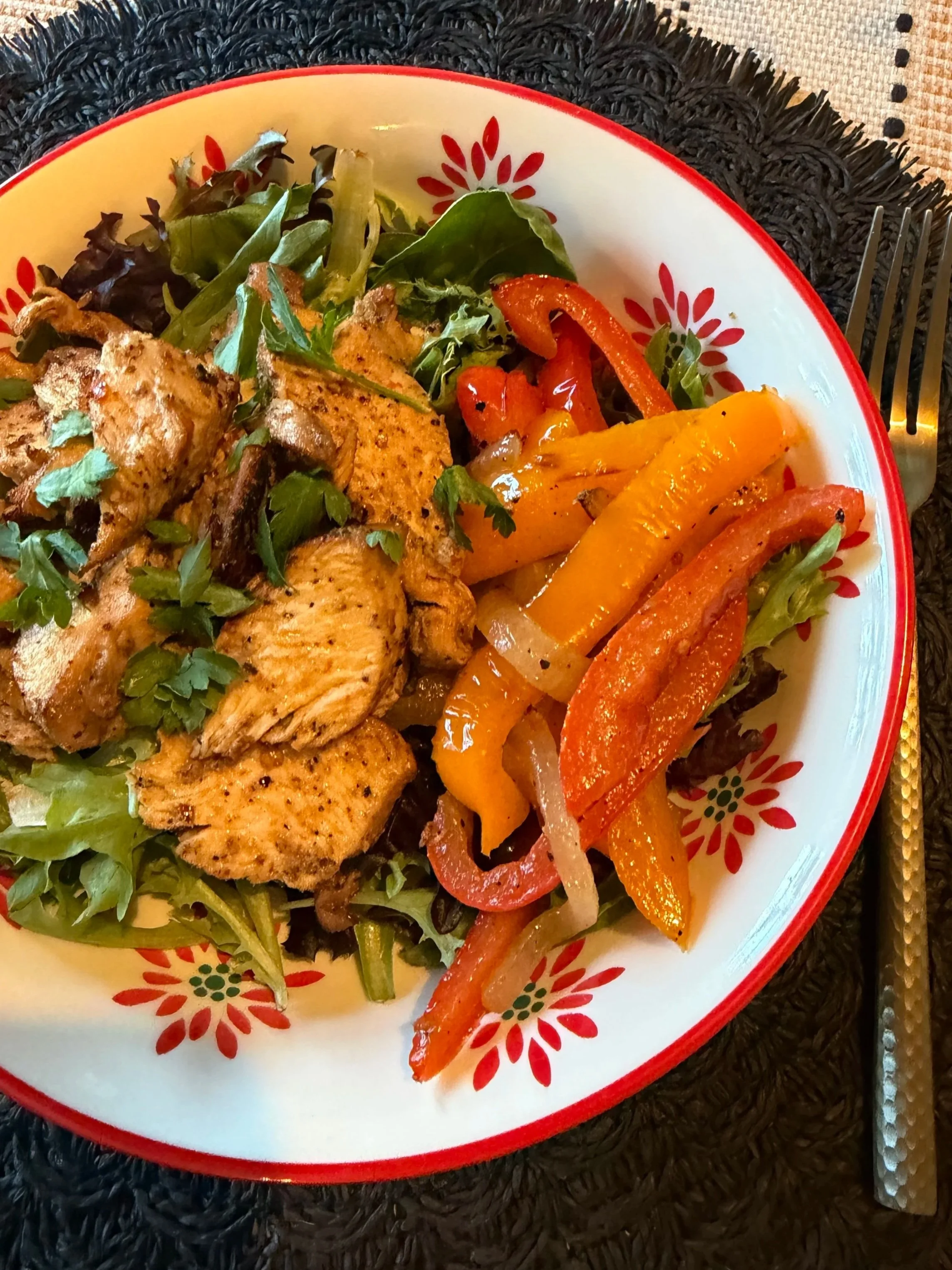 Grilled Chicken Fajita Salad
