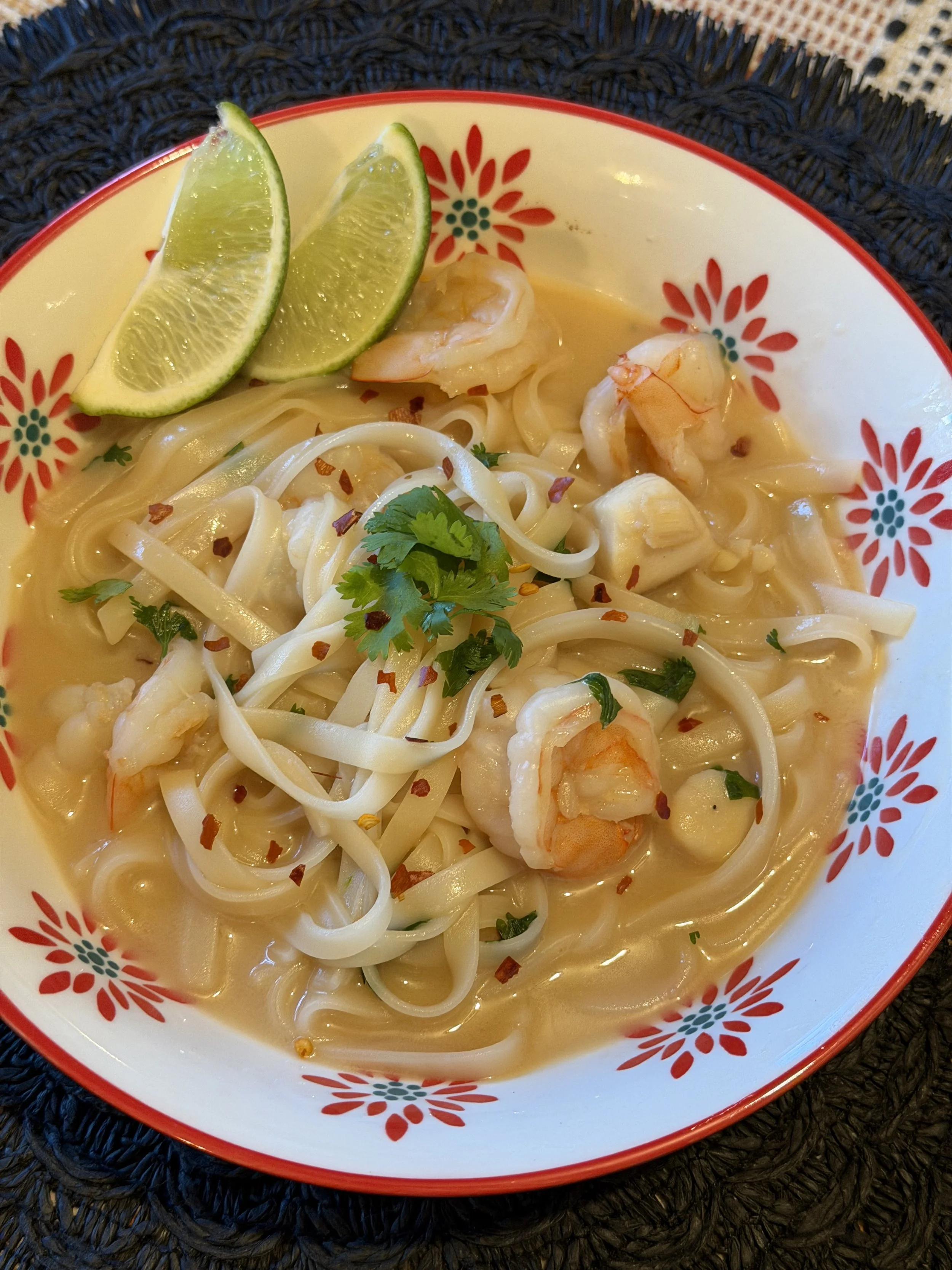 Coconut Shrimp & Noodle Soup