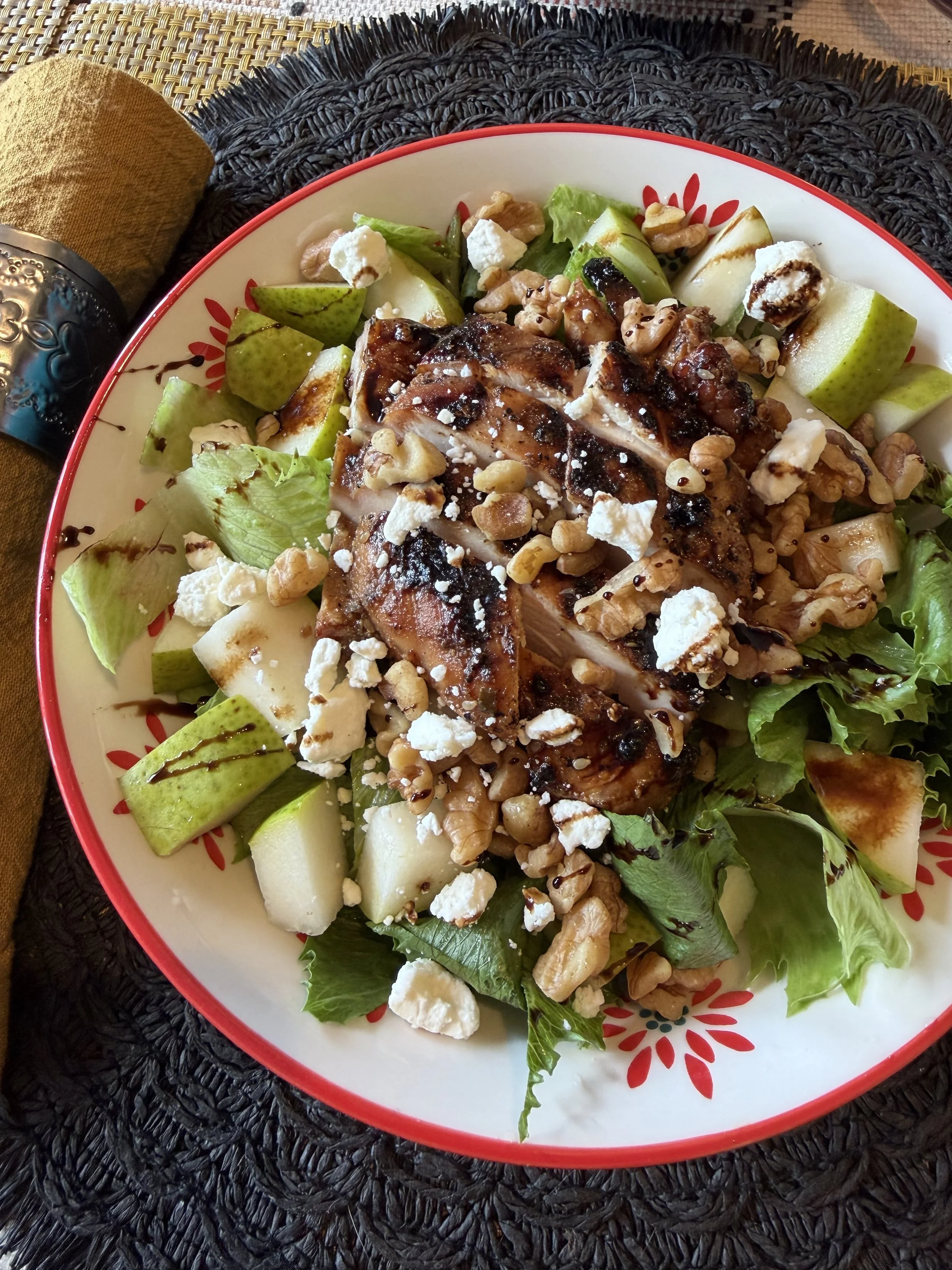 Balsamic Chicken & Pear Salad