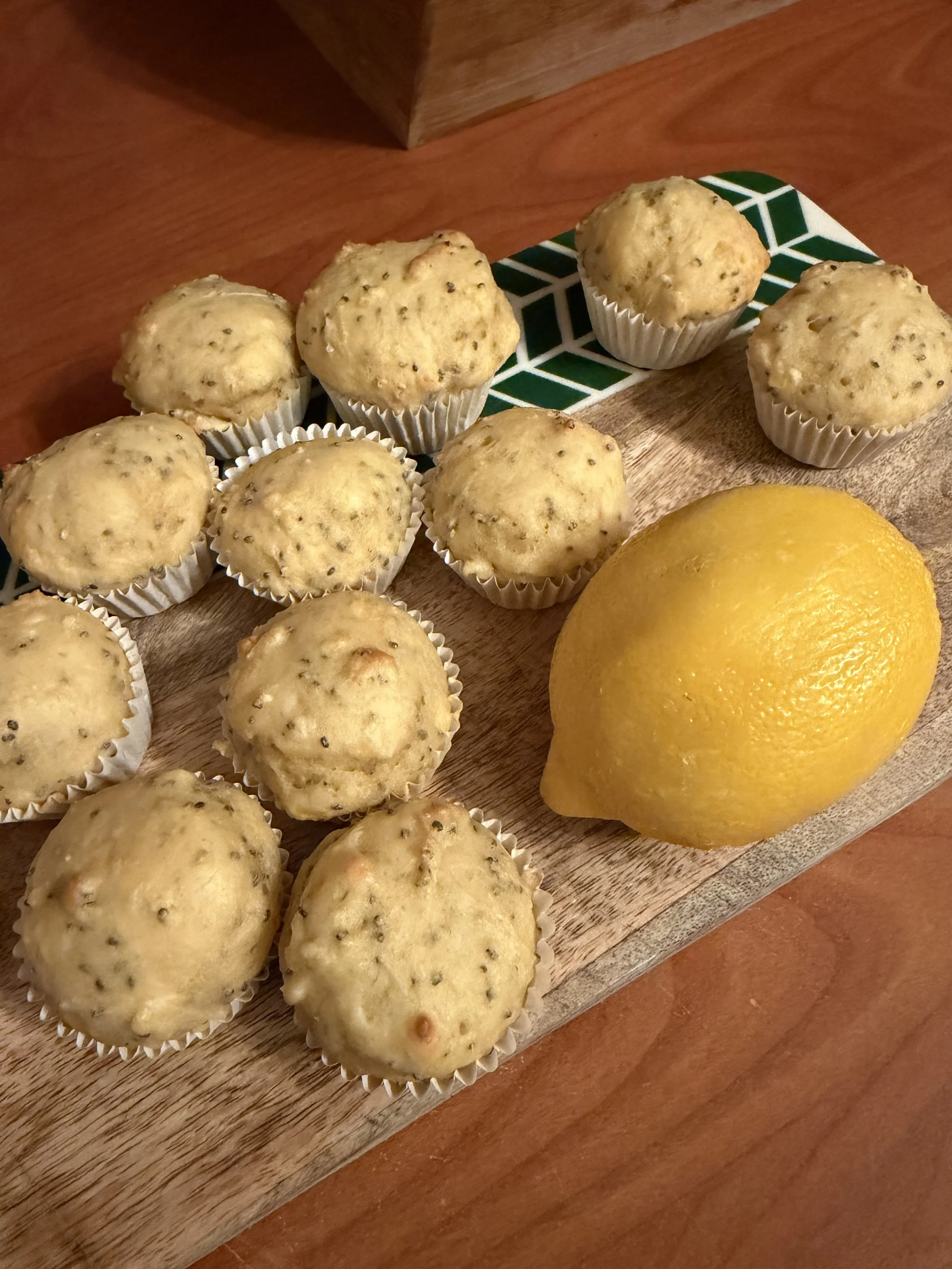 Lemon Chia Yogurt Muffins