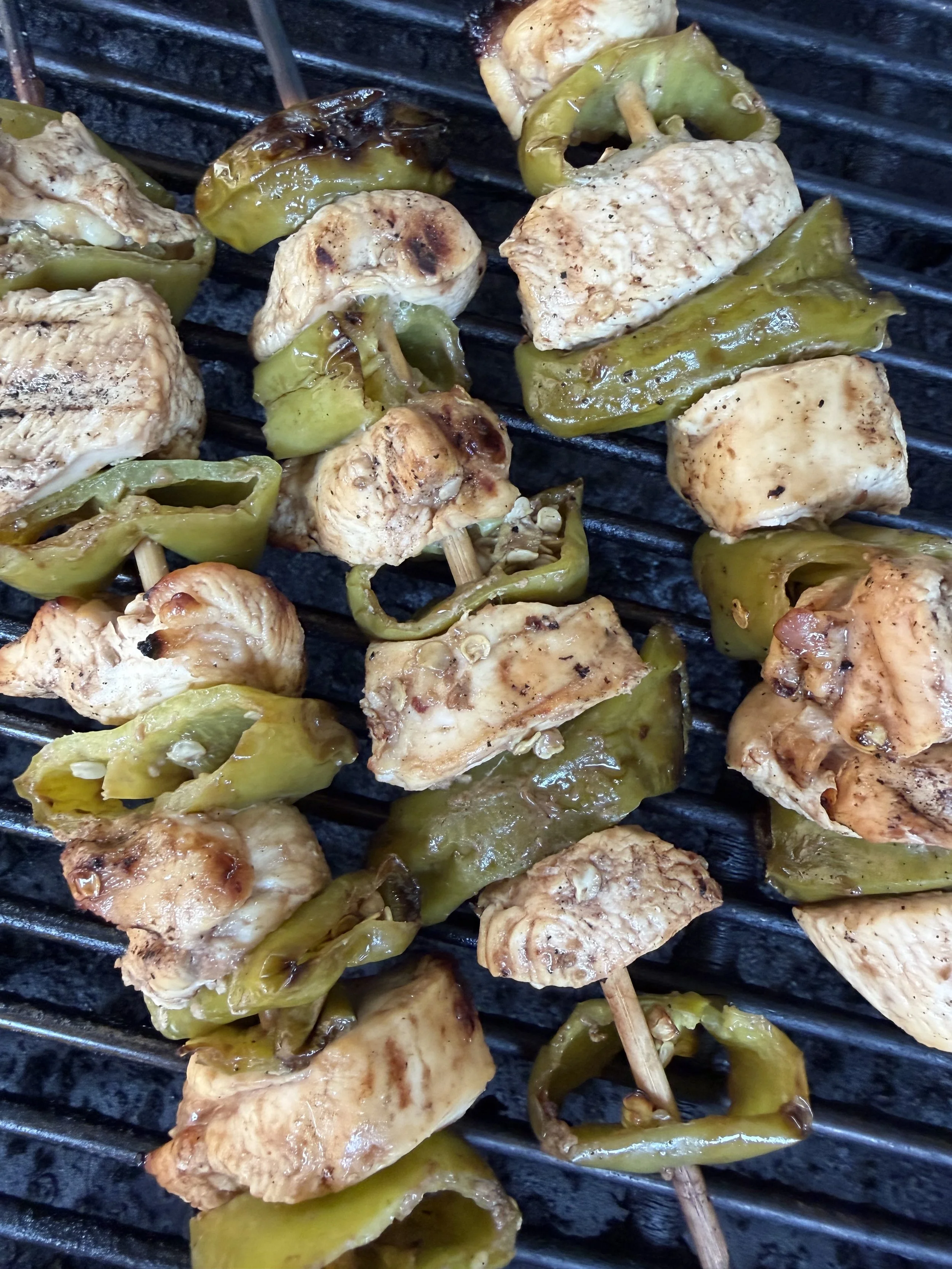 Grilled Chicken Almond Satay Skewers