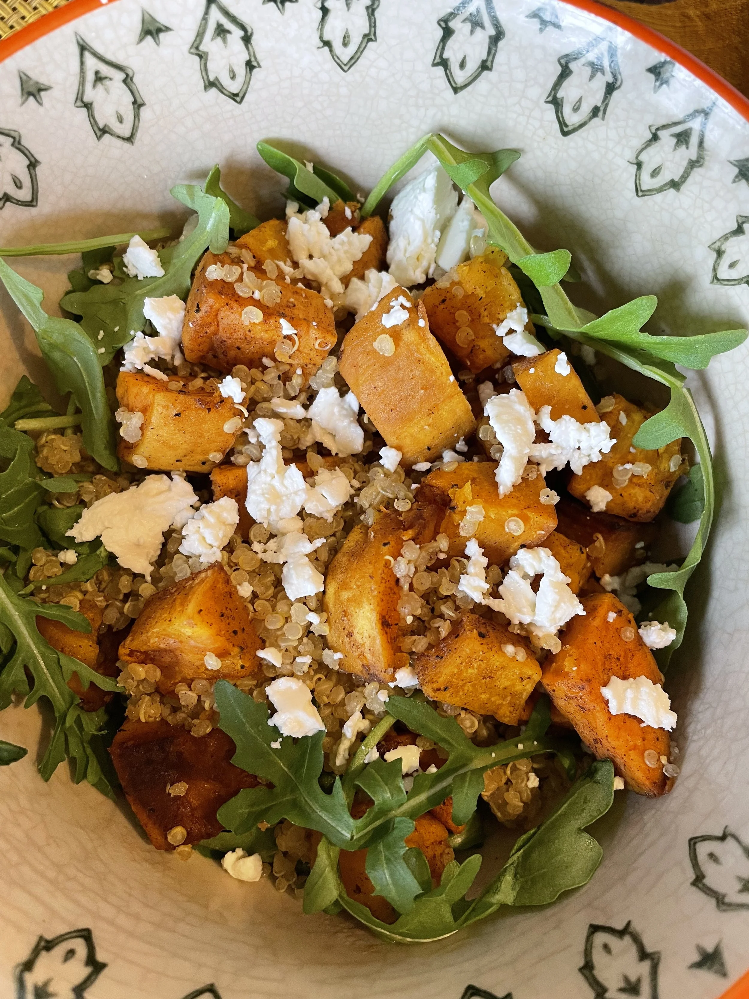Warm Carrot & Sweet Potato Salad