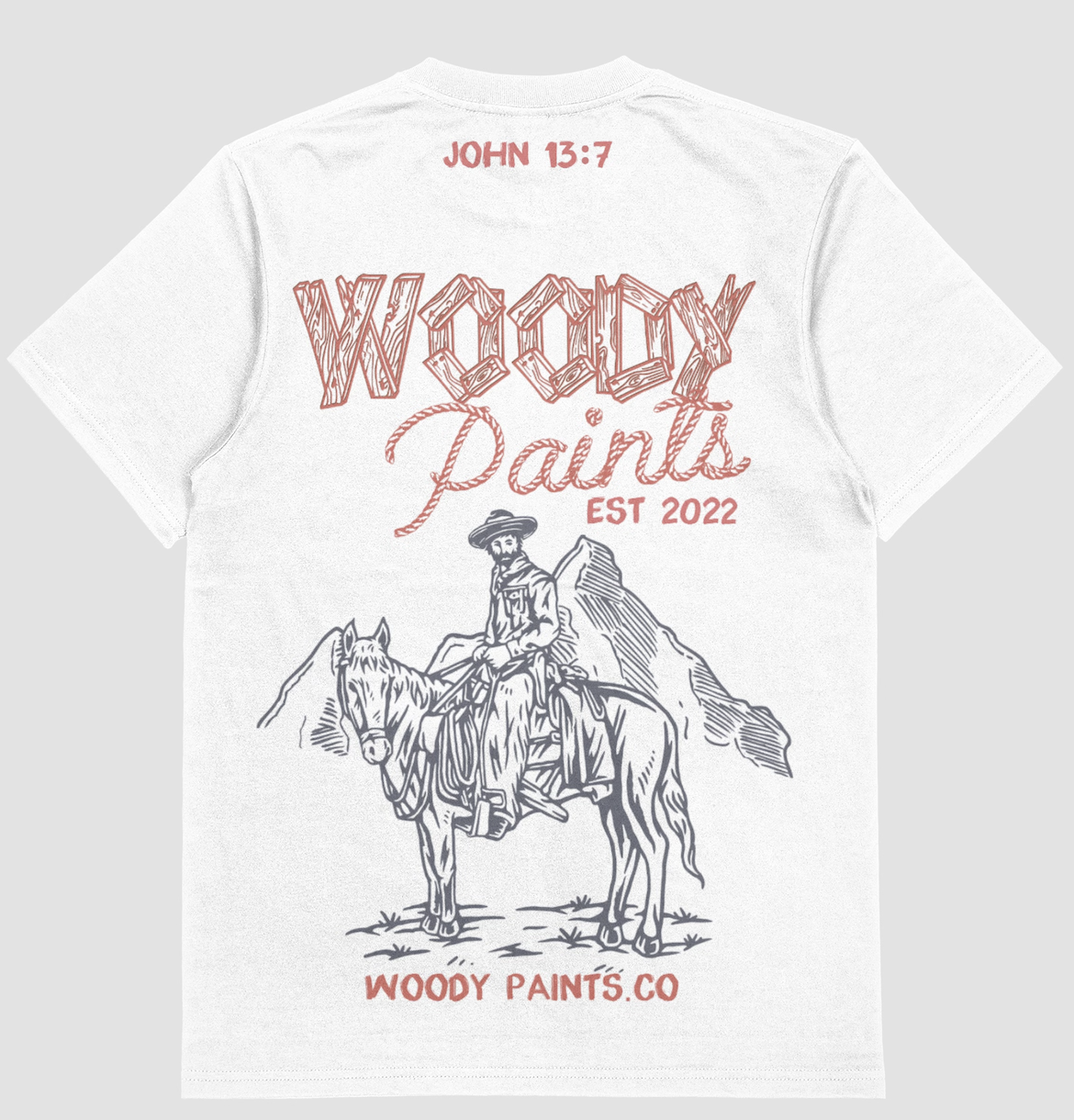 Woody Paints Oversized Tee (White)