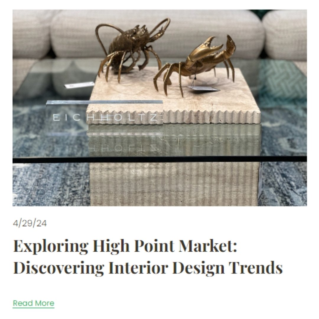 Check out our recent Blog discussing my recent visit to High Point Market and the trends we see emerging for the next few seasons. Link in bio.

#jcrenovators #highpointmarket #iloveIDS #eichholtz #visualcomfort #interiordesigntrends #homedecoration