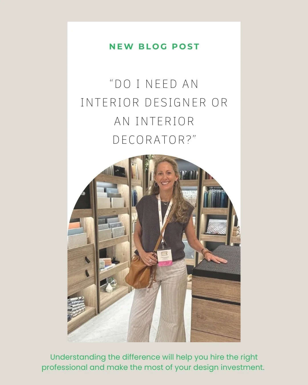 Did you know there's a difference between an interior decorator and a designer? 

- Decorators enhance the beauty, designers also address structure and function
- Designers are involved in the construction process. If you're moving walls, consult a d