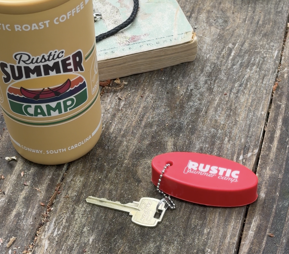 Summer Camp Boat Keychain