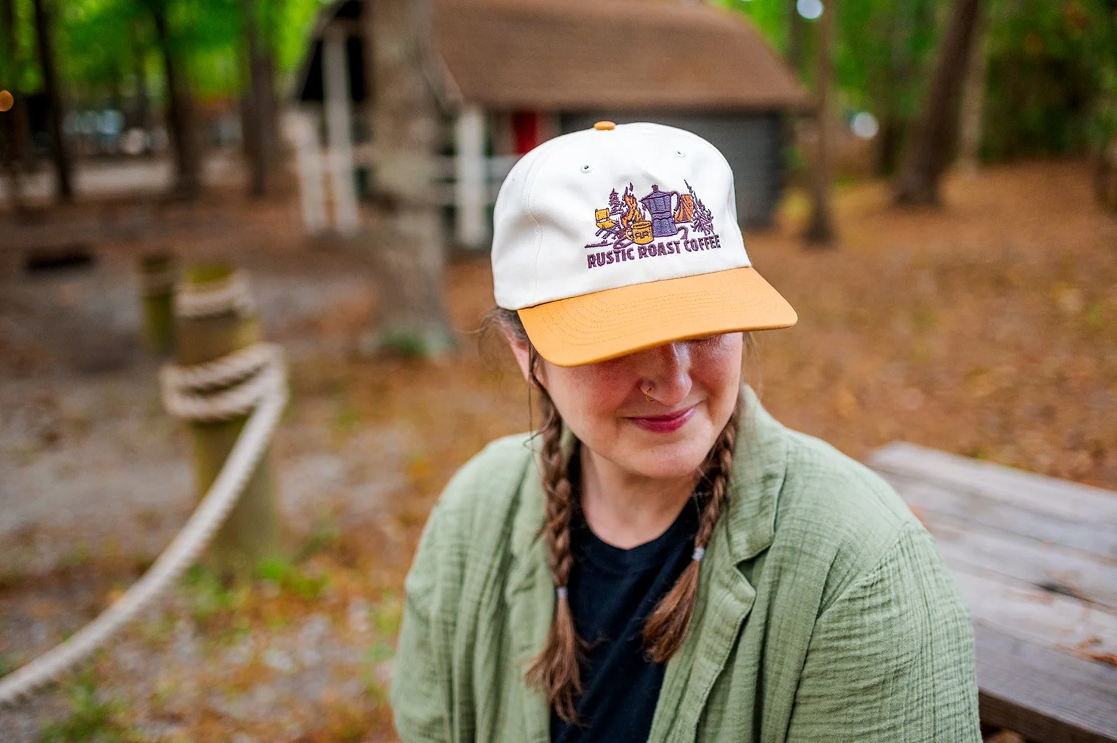 Rustic Camp Scene Hat