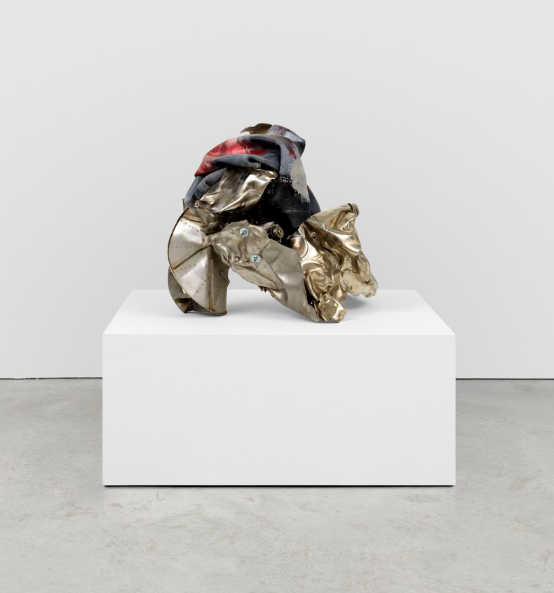 Kennedy Yanko, 'Hilma’s wing', 2025, paint skin, metal, 24 x 22 x 33 in. Courtesy of Kennedy Yanko and James Cohan Gallery. Photo by Dan Bradica.