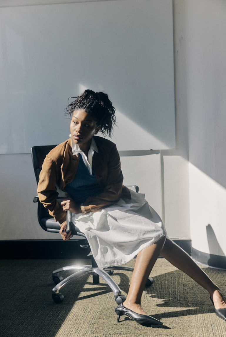 Masego wears Miu Miu.