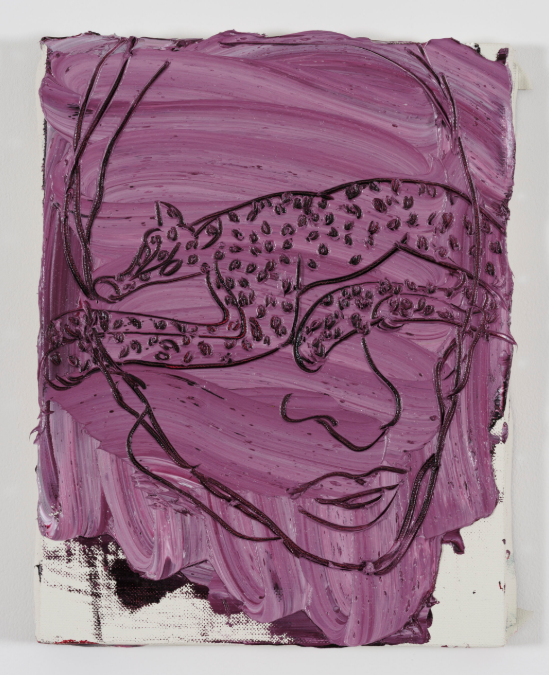 Rikako Kawauchi, 'Blind', 2025, oil on canvas, 410 × 318 mm.