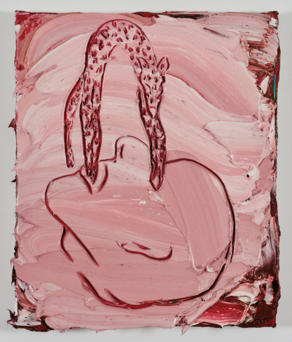 Rikako Kawauchi, 'Loop', 2025, oil on canvas, 455 × 380 mm.