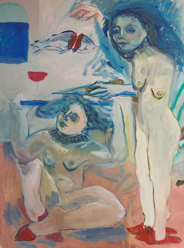 'The Blue Window', 2026. Oil on linen, 121.9 x 91.4 cm (48 x 36 "). Image courtesy Gruin Gallery