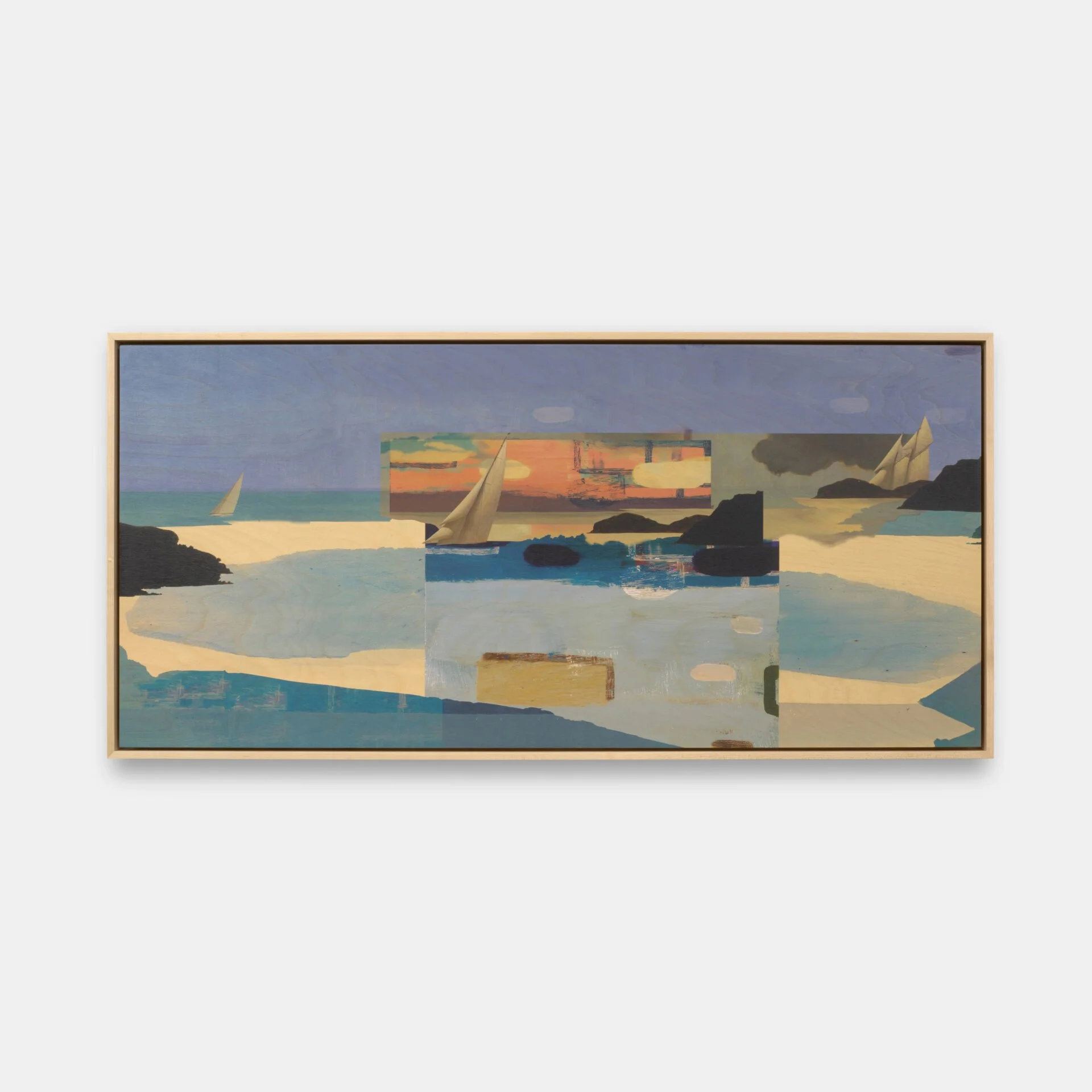 Petra Cortright, 'VECTOR_CACHE 3480_tape_ drive spool_sequence.qic', 2026. Digital painting on Birch wood panel. Photograph courtesy of 1301SW.