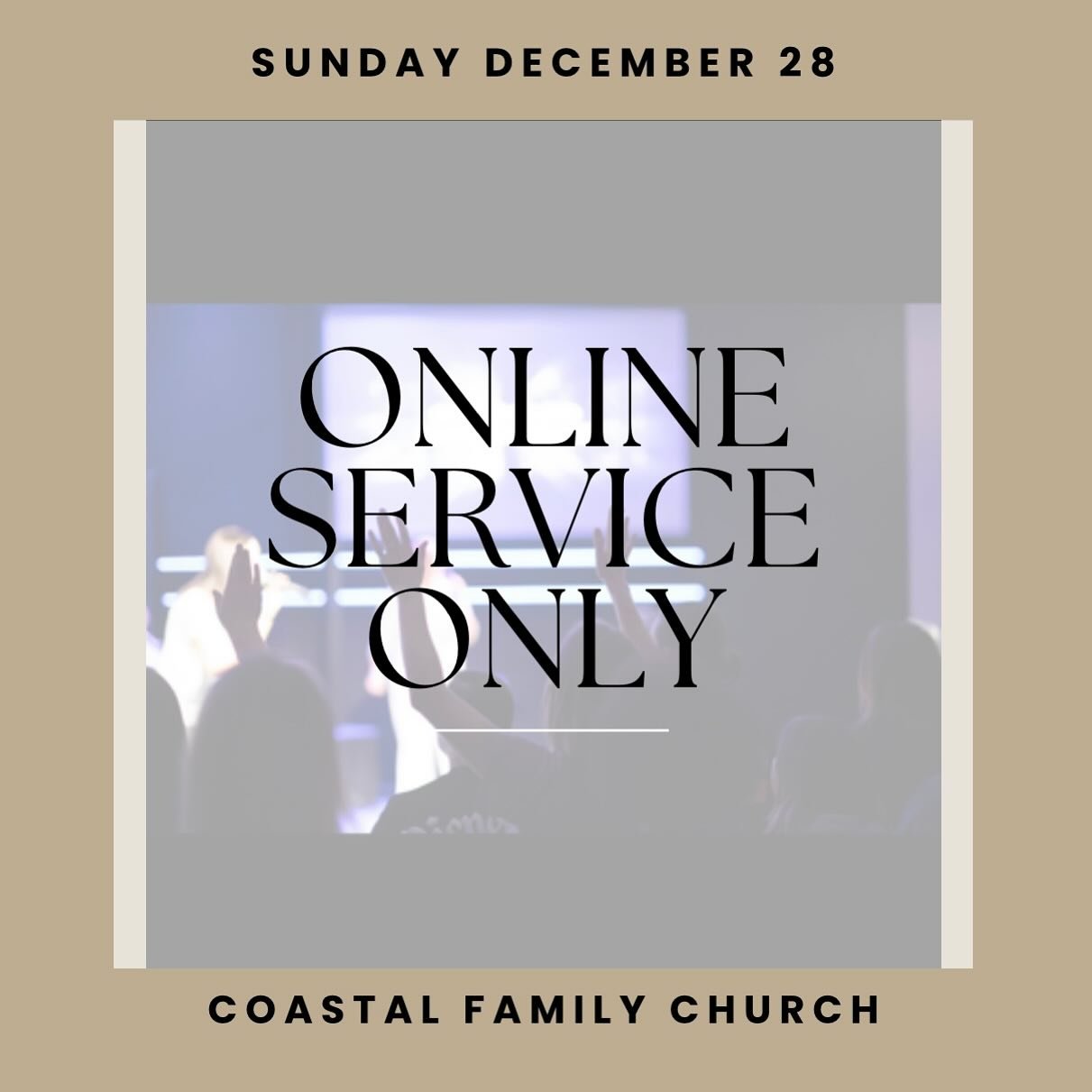 This Sunday morning we&rsquo;ll be online only, streaming live right here on our page! 💻 We&rsquo;ll be taking a look back at 2025 and preparing our hearts for 21 Days of Prayer &amp; Fasting happening this January. 
Join us online &mdash; we can&rs