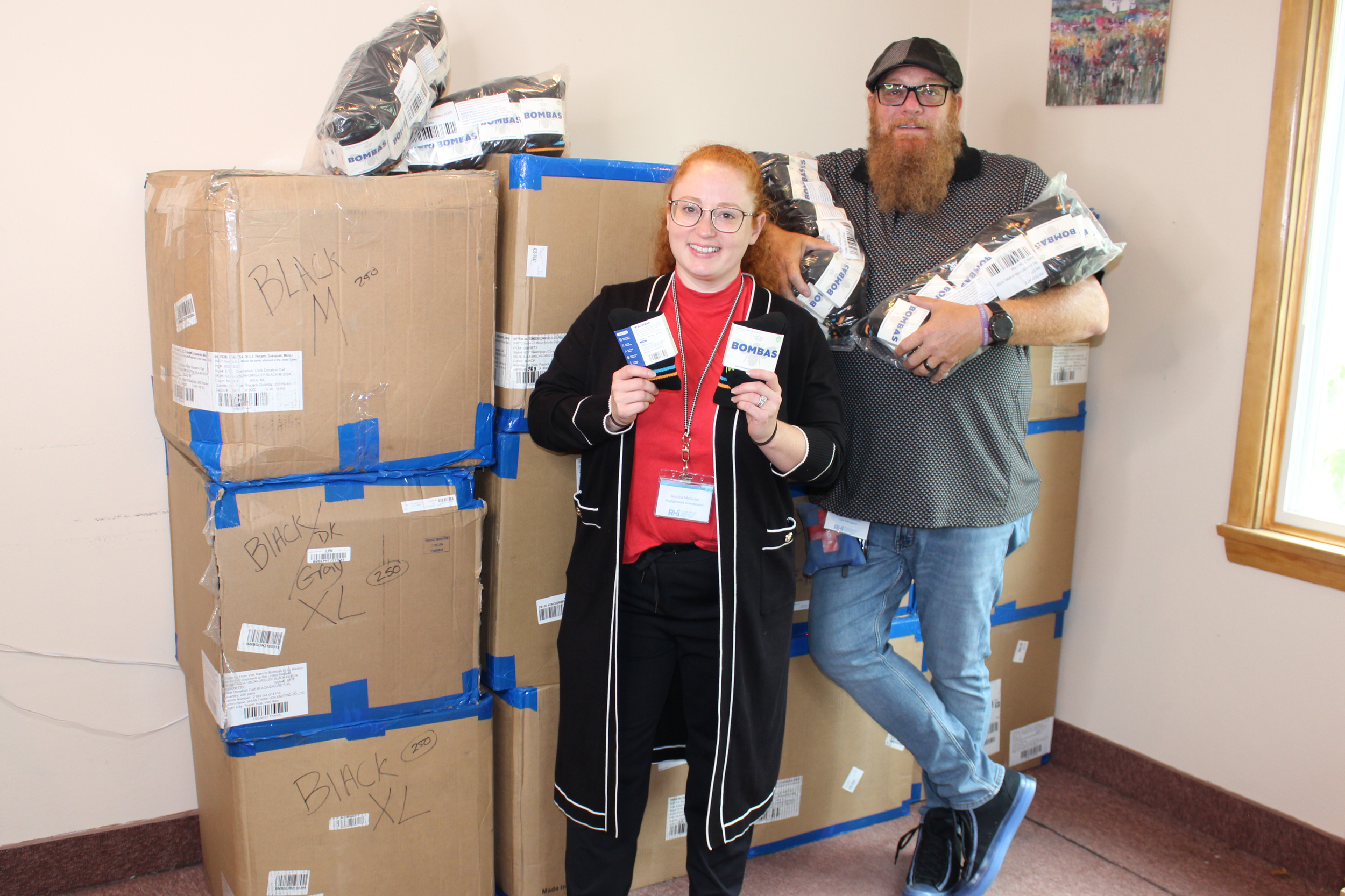 Bombas Donates 3,000 Pairs of Socks to Support Cortland County Neighbors Experiencing Homelessness