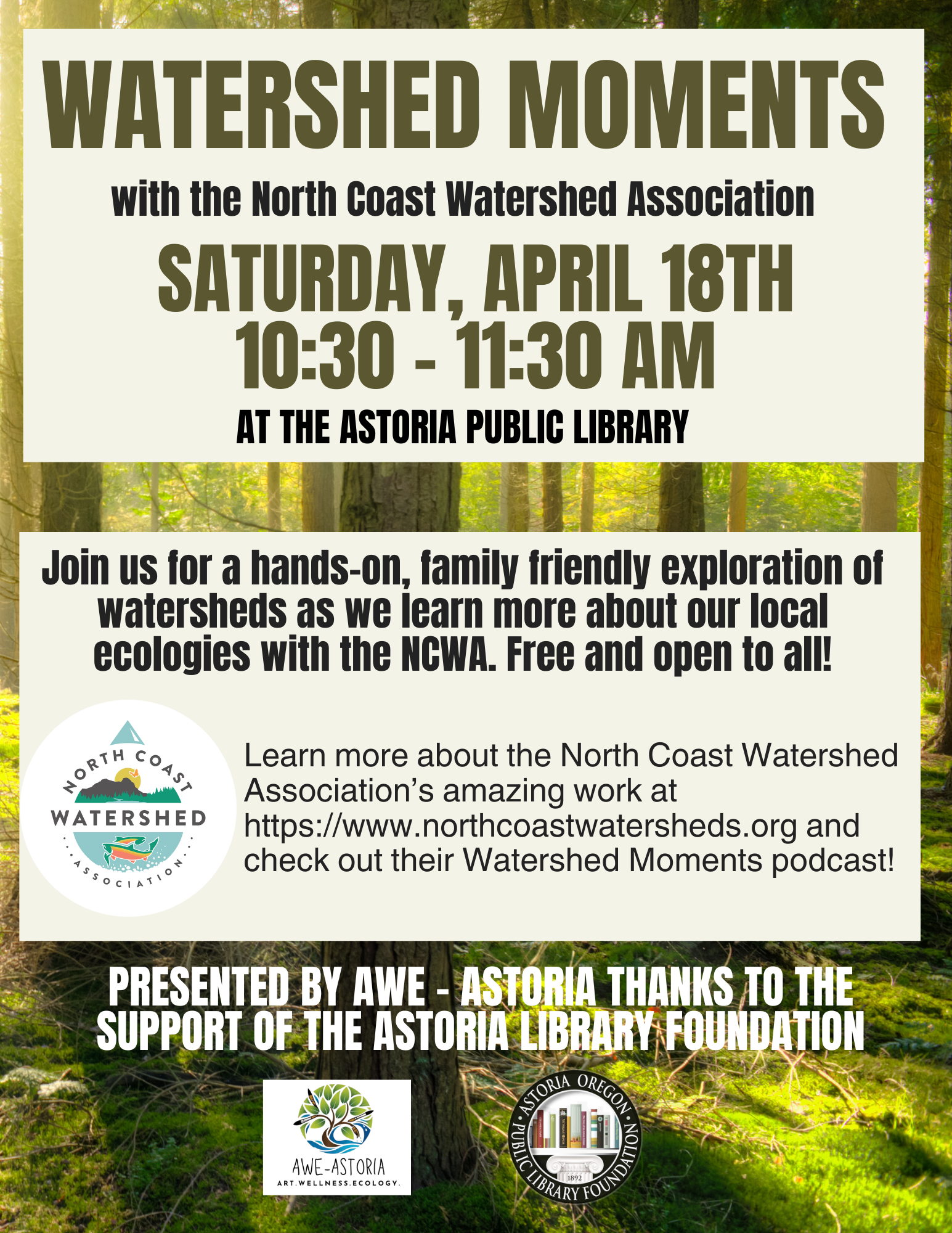 Beige Green Simple Forest Day Event Flyer.png