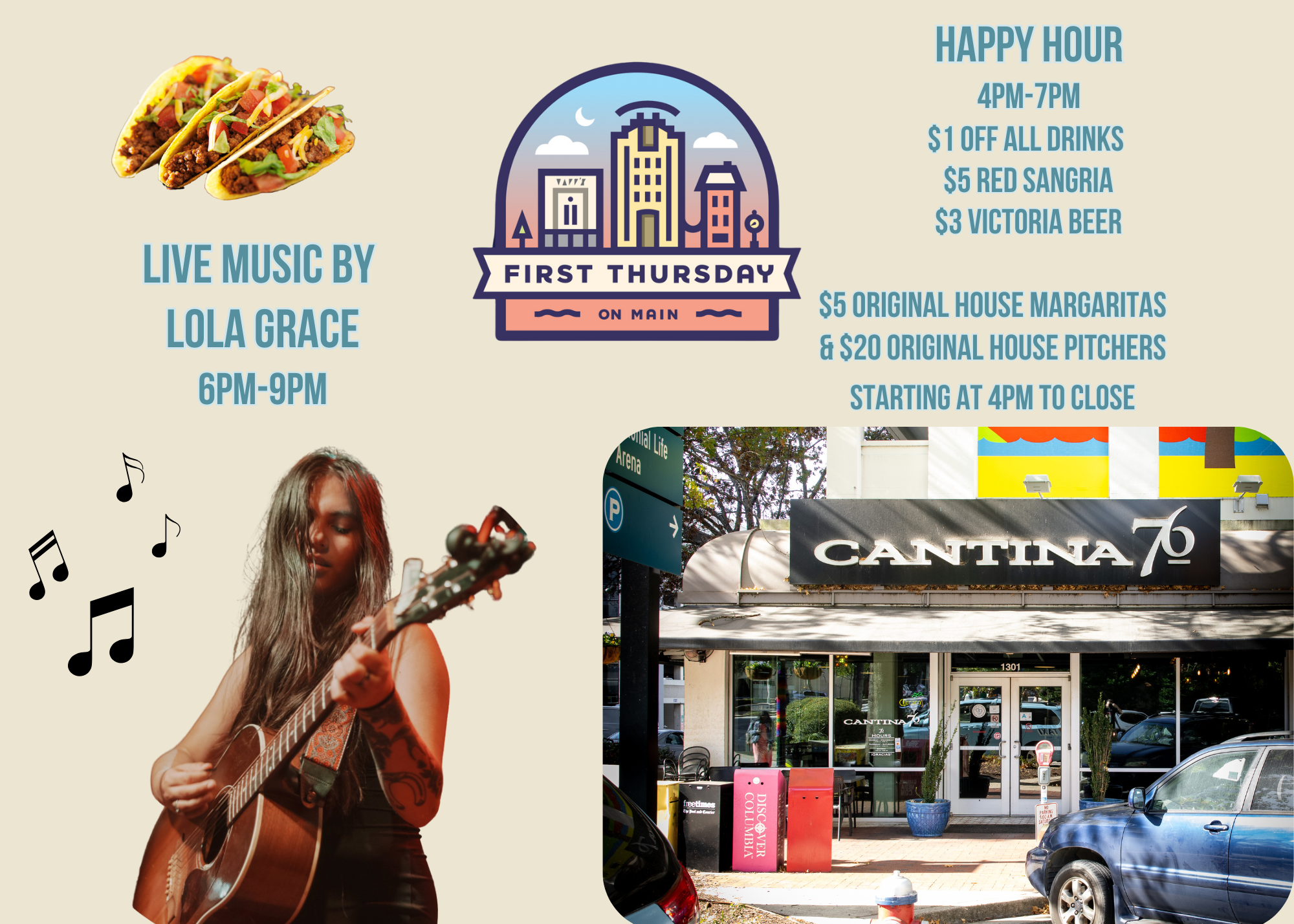 First Thursday on Main at Cantina 76 - Main Street