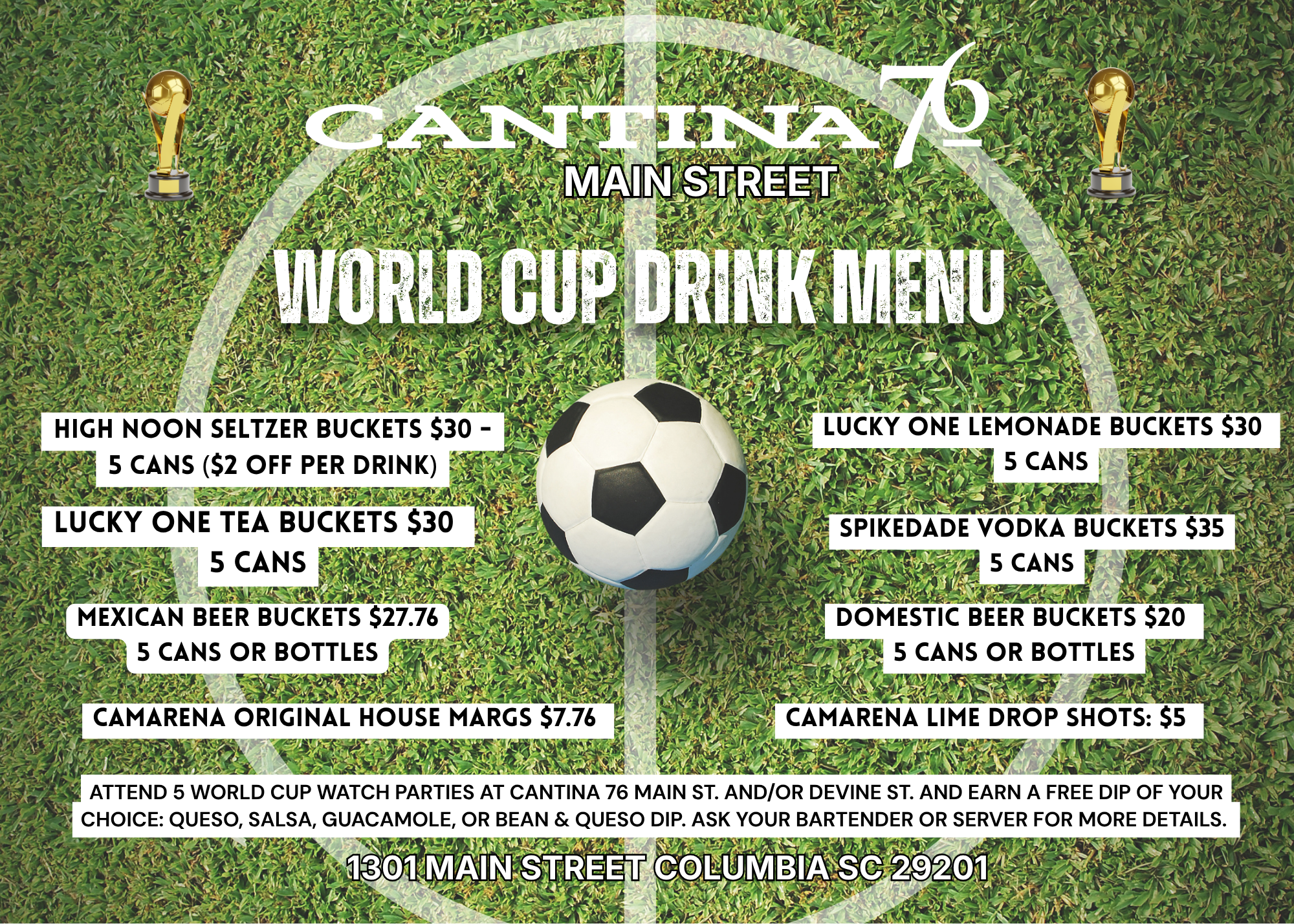 WORLD CUP 2026 Specials at Cantina 76 - Main Street