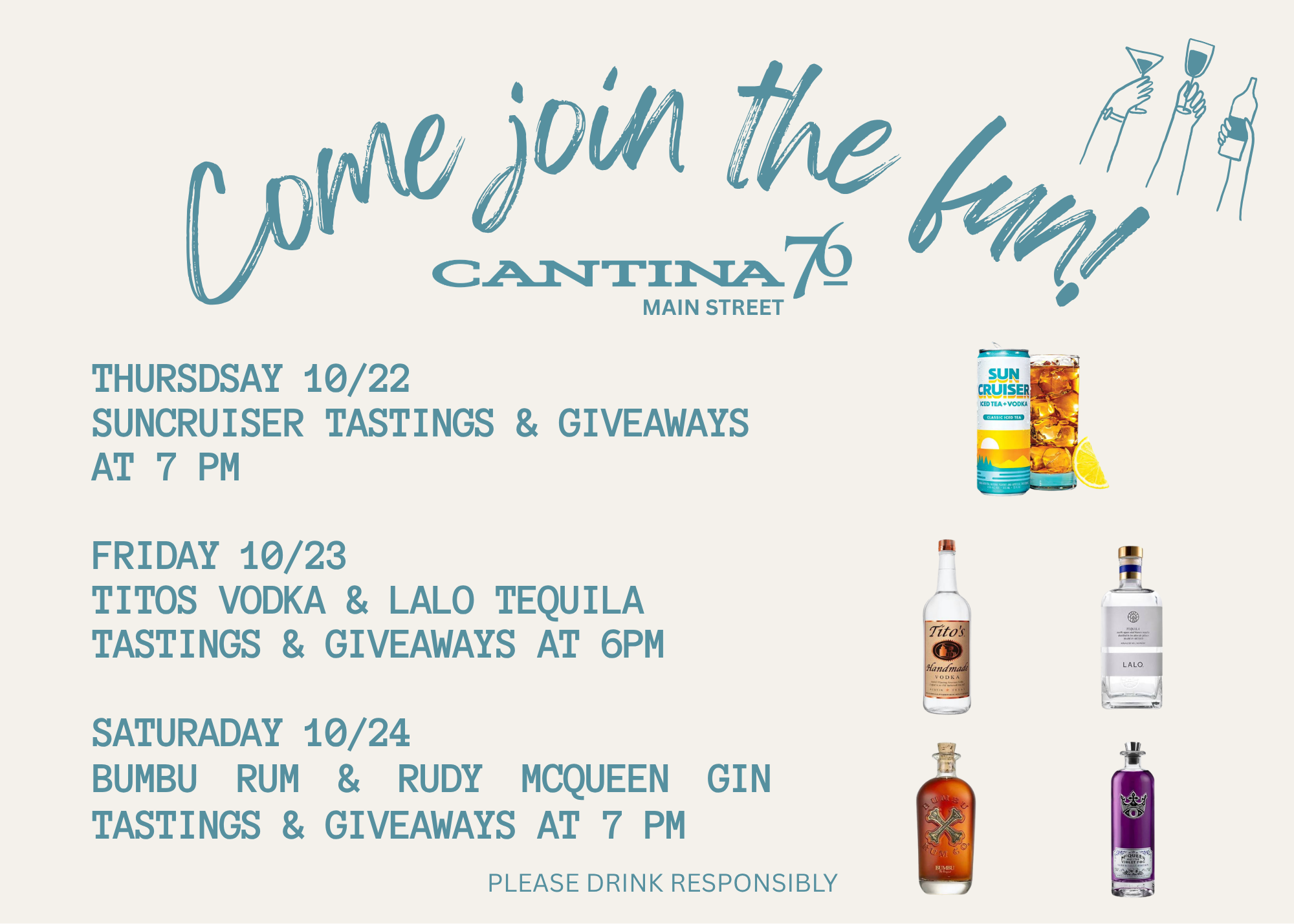 JOIN THE FUN AT CANTINA 76 - MAIN STREET! 
