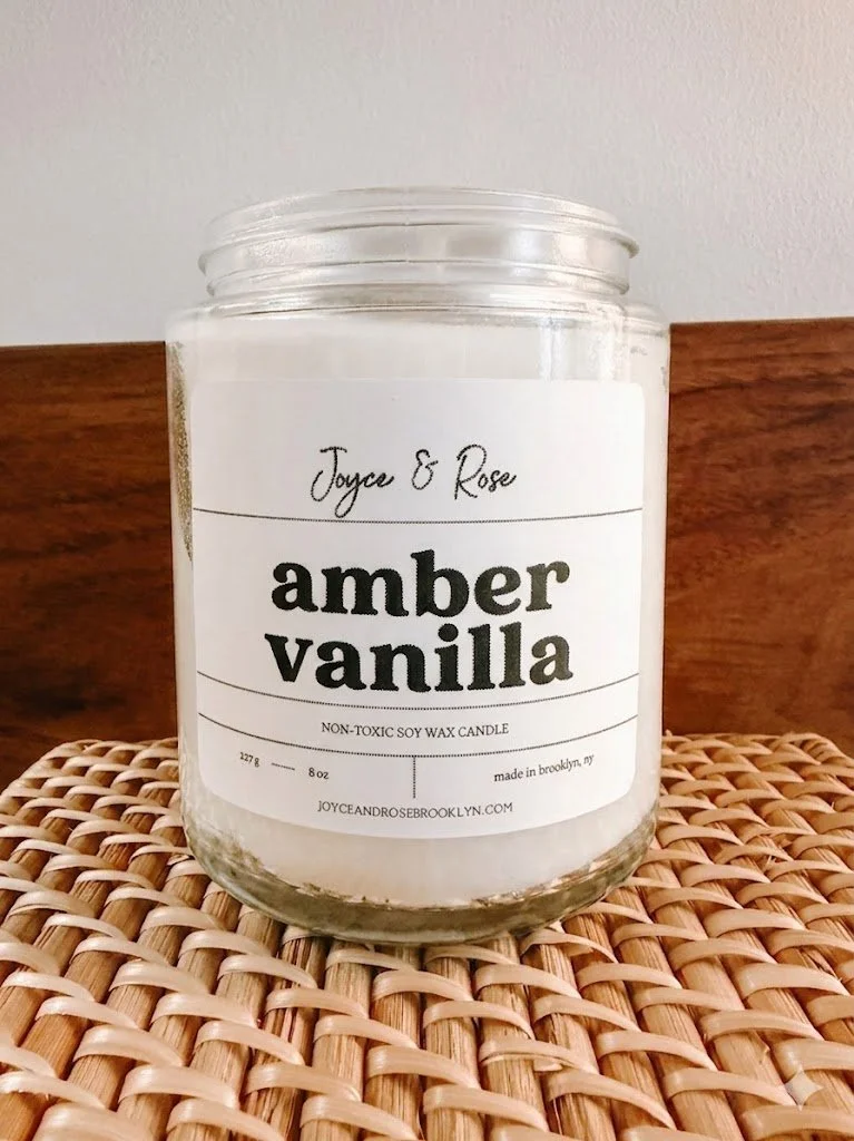 Amber Vanilla Soy Wax Candle