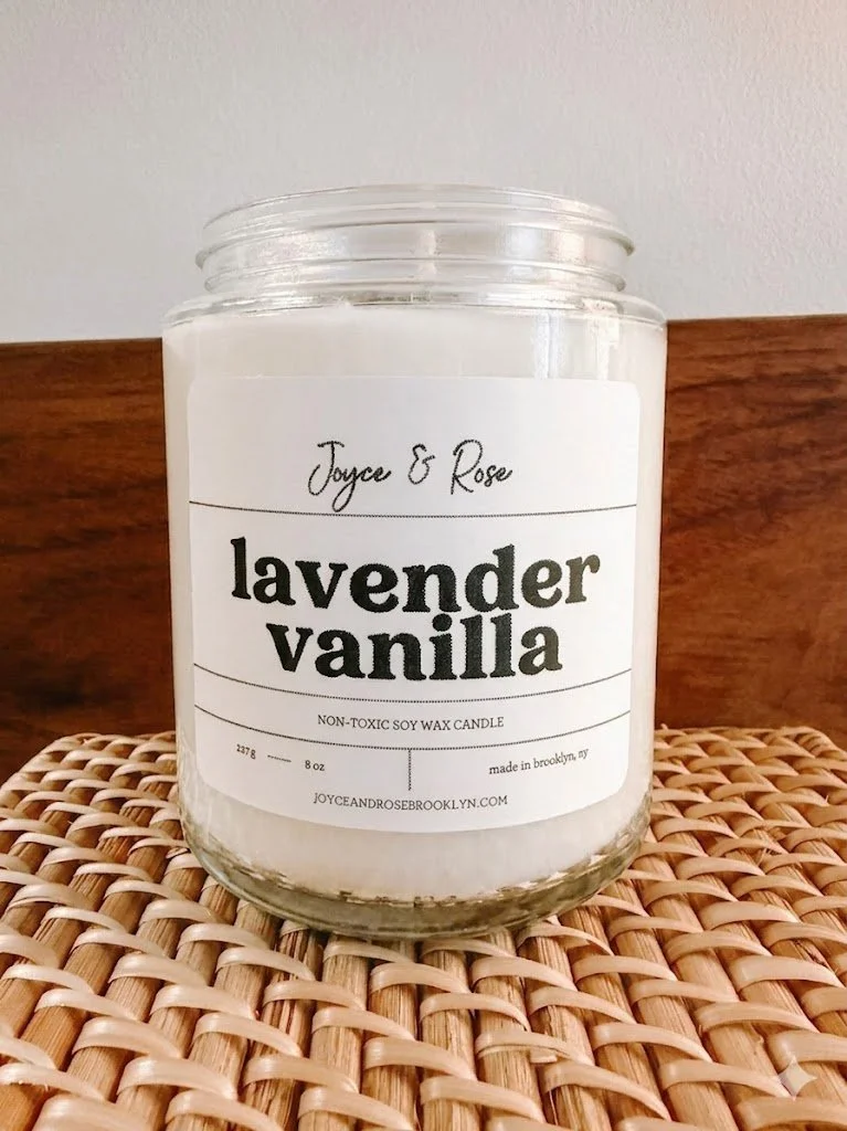 Lavender Vanilla Soy Wax Candle