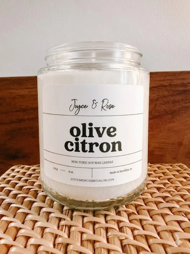 Olive Citron Soy Wax Candle