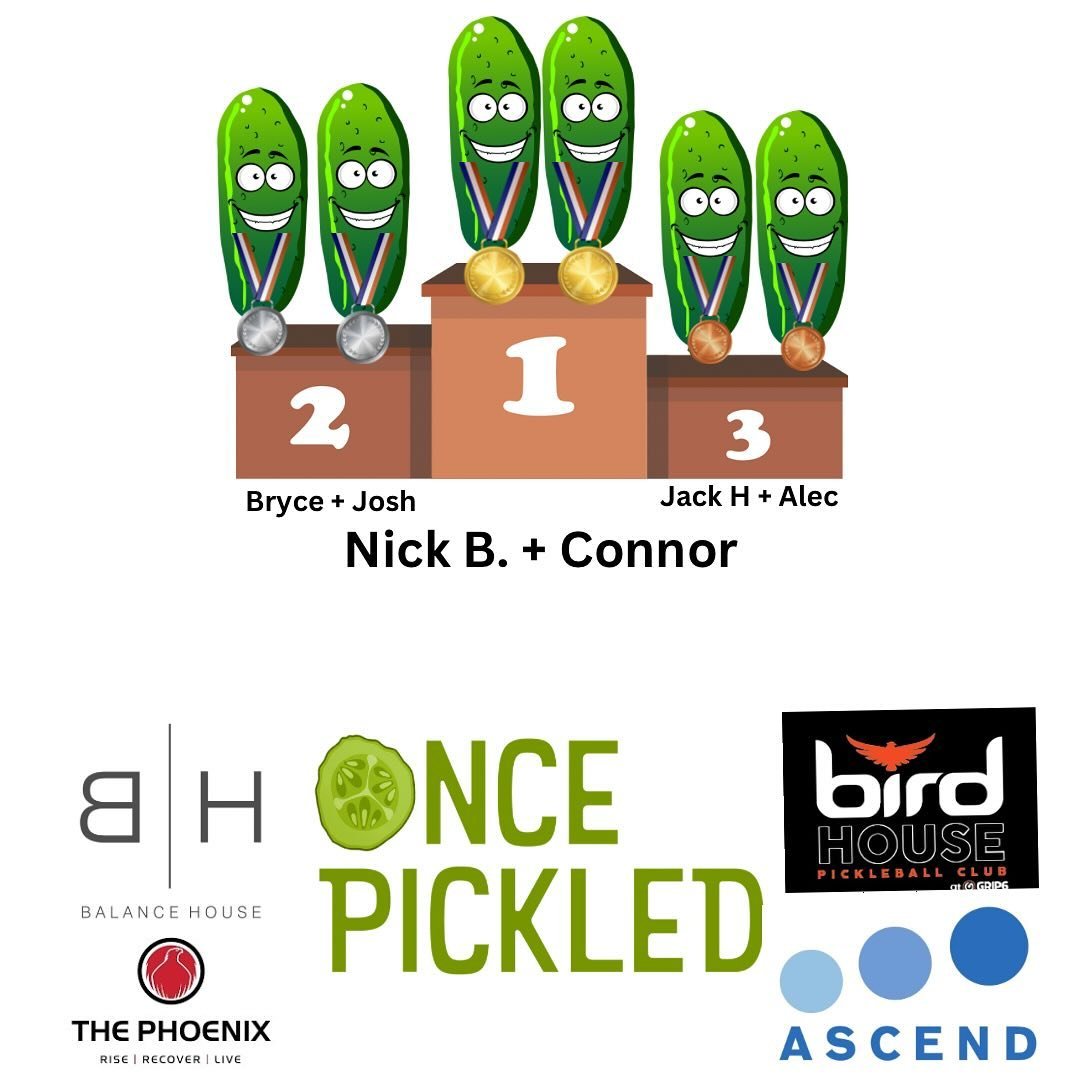 What did they call the Pickleball Player that couldn't move to his left? All right, all right all right.  Thanks to everybody who came out tonight. Congratulations to the metal takers! Thanks thanks thanks to our sponsors @balancehouse_ @ascendrecove