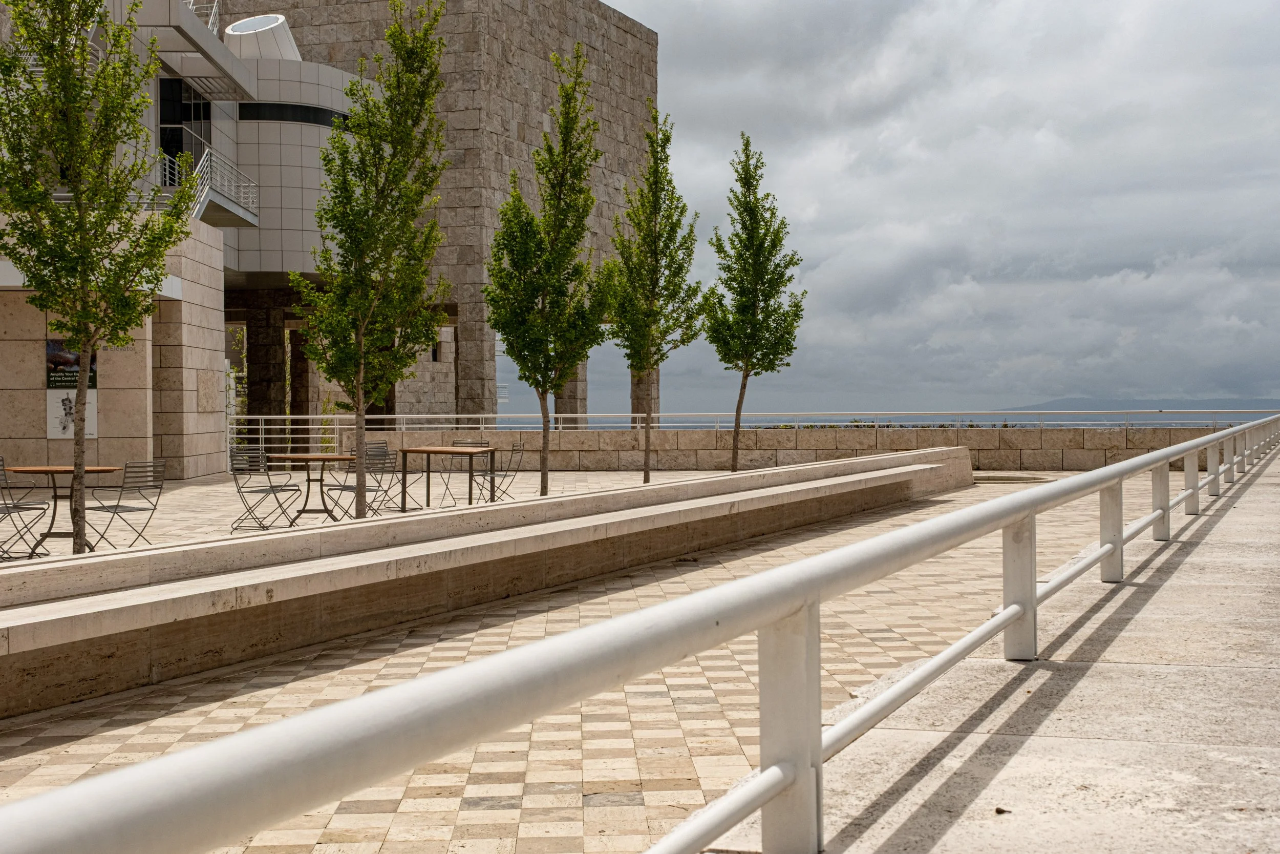 Getty Upper entrance rails-1917.jpg