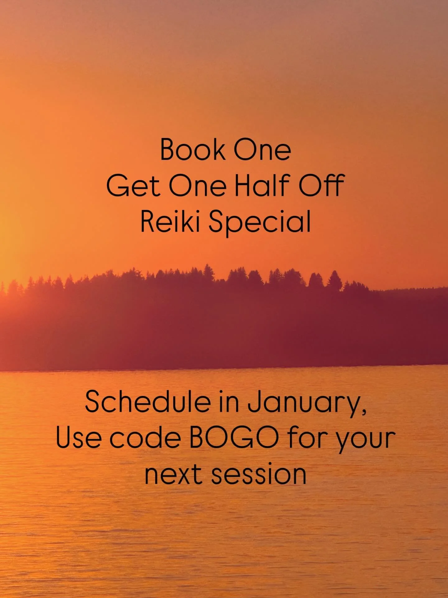 It&rsquo;s my birthday week and I&rsquo;m sharing the love with a buy one get one half off Reiki special. ✨ Book an up-coming session  in Jan and use code BOGO for half off your next appointment. 🎉🎂🙌🏻🥳💖