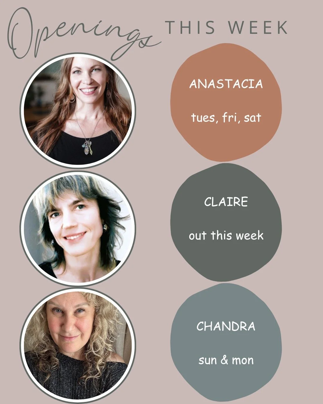 Massage, Reiki and Well Coaching openings this week. See you soon! #westseattlemassage #seattlereiki #SeattleWellnessCoaching