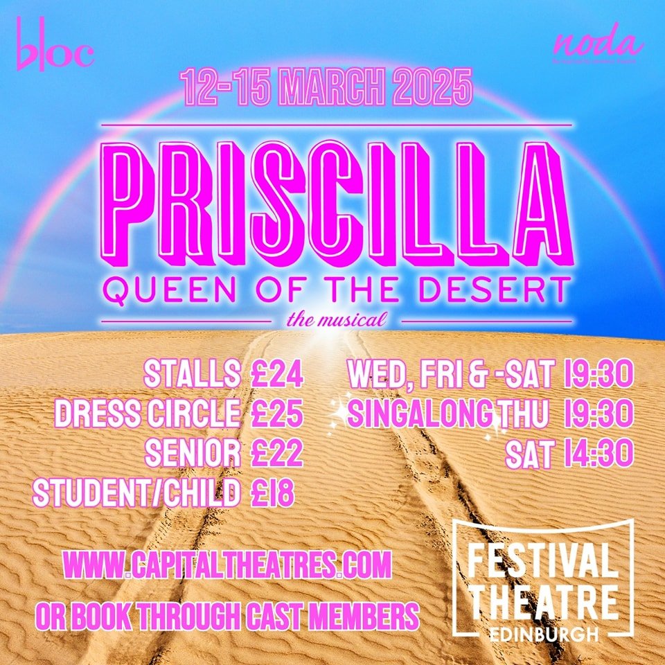 Sending best wishes to the @bohemiansedinburgh and their production of Priscilla which opens tomorrow night! 😘😬
So... *drag* yourself out the house, hop on board the bus and *go west* (or in the appropriate direction of @captheatres), and make sur
