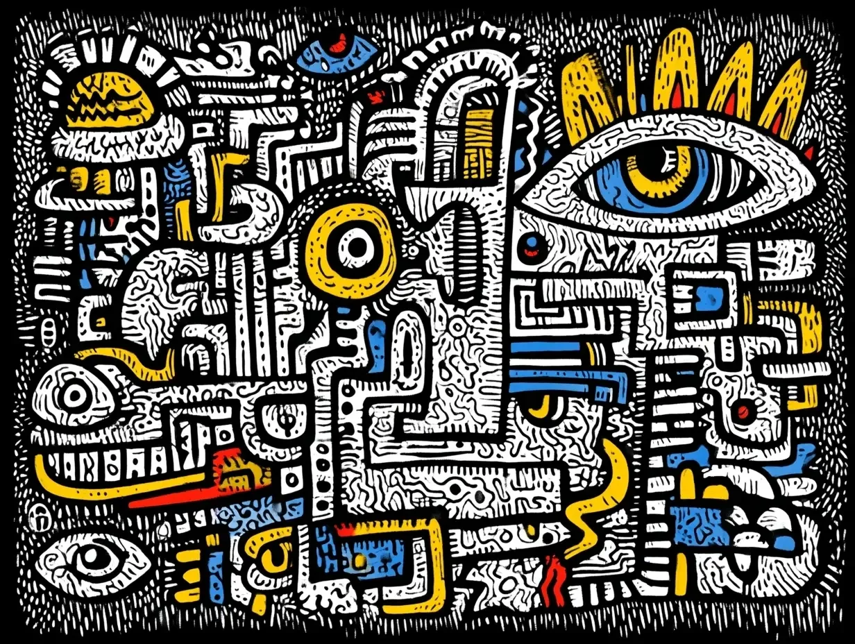 Urban Art, Keith Harring Inspired 