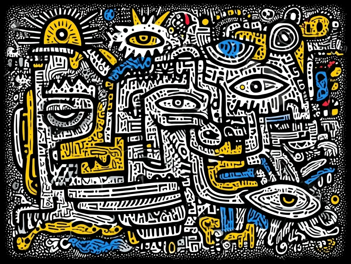 Urban Art, Keith Harring Inspired 