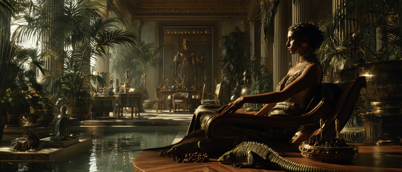 Cinematic movie scene