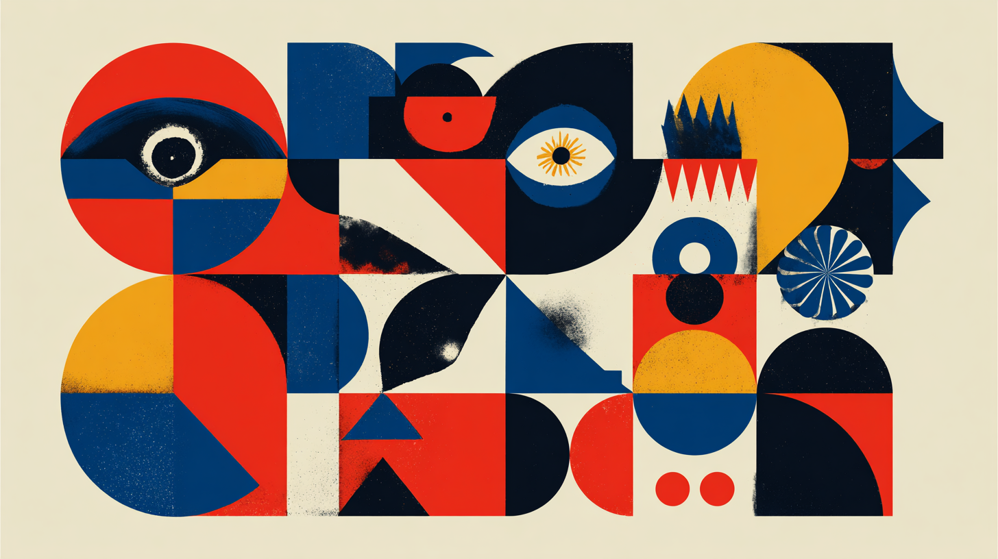 Ilustration art, Bauhaus Inspired