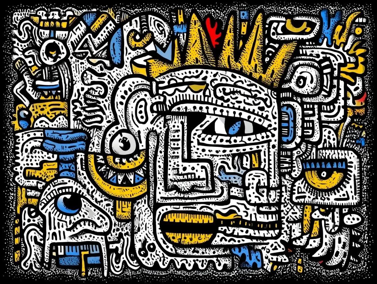Urban Art, Keith Harring Inspired 