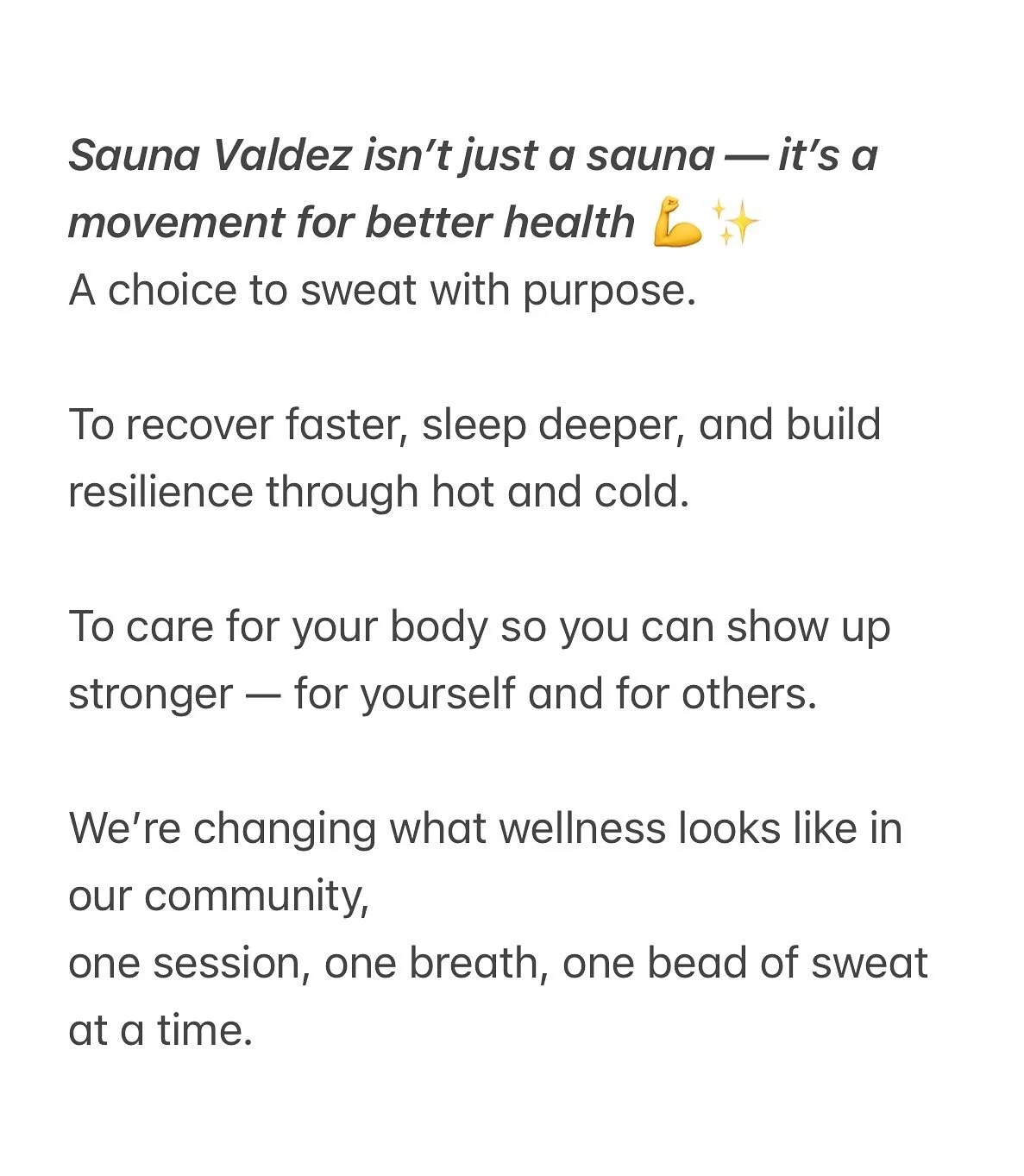 As it&rsquo;s a few days before we make moves to get the Sauna open for the winter and we&rsquo;re stoking our personal fires - 

Which one do you resonate with the most!?

Why do you sauna!?

Lmk in the comments below ⬇️ ❤️&zwj;🔥🔥✨