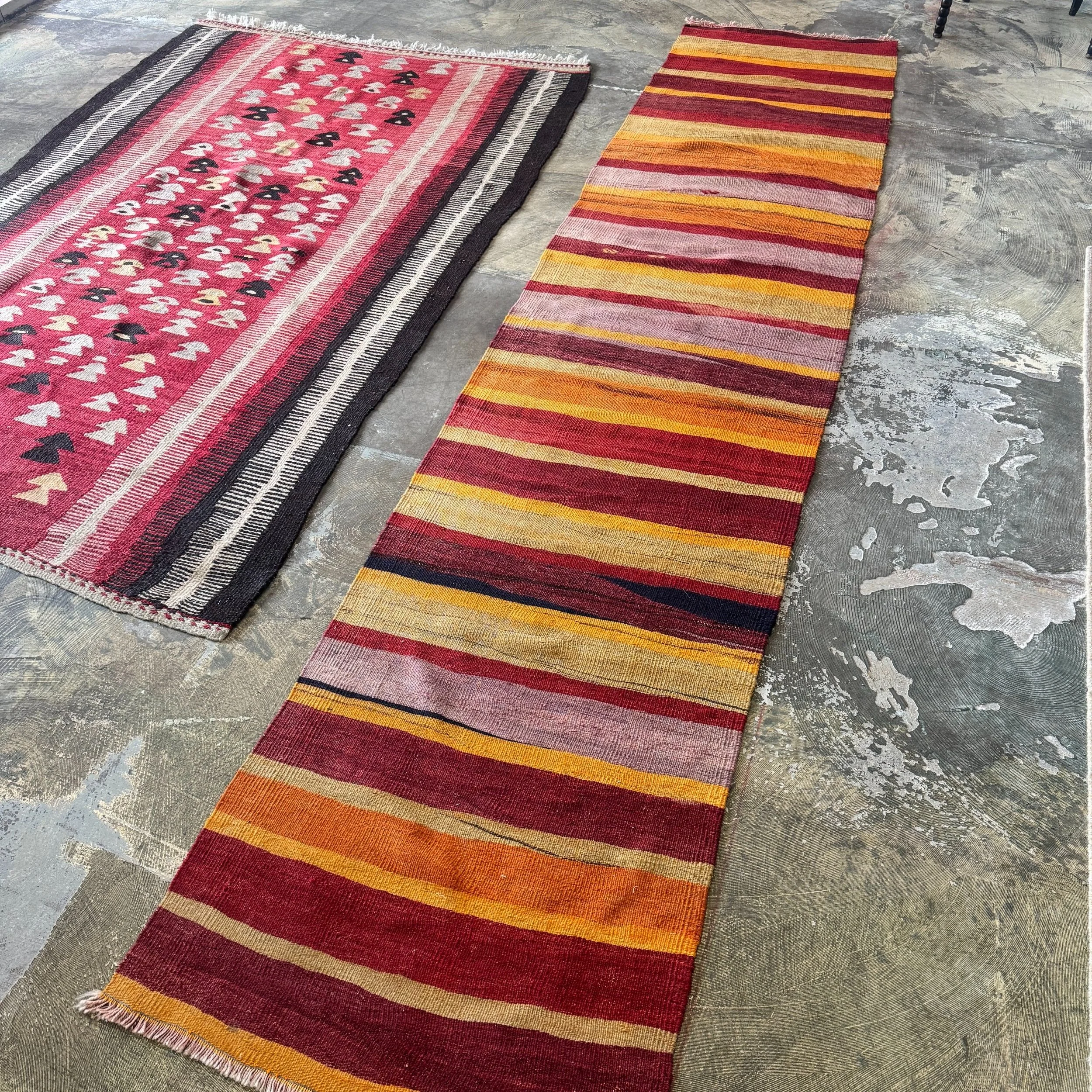 SOLD - Konya Turkish Kilim - 11.5' x 2.5'