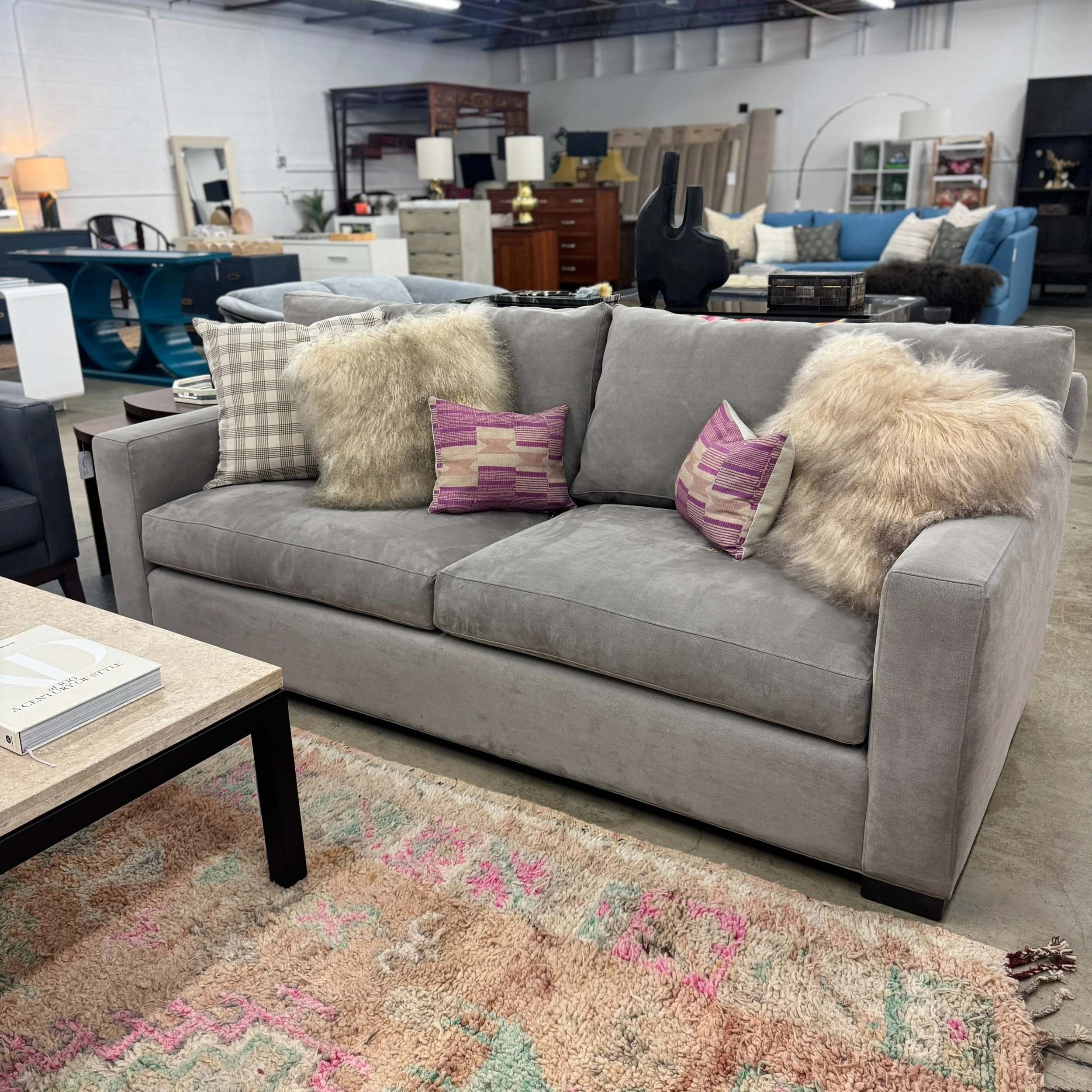 Crate & Barrel Axis 2-Seat Sofa - 88"W x 43"D x 32"H