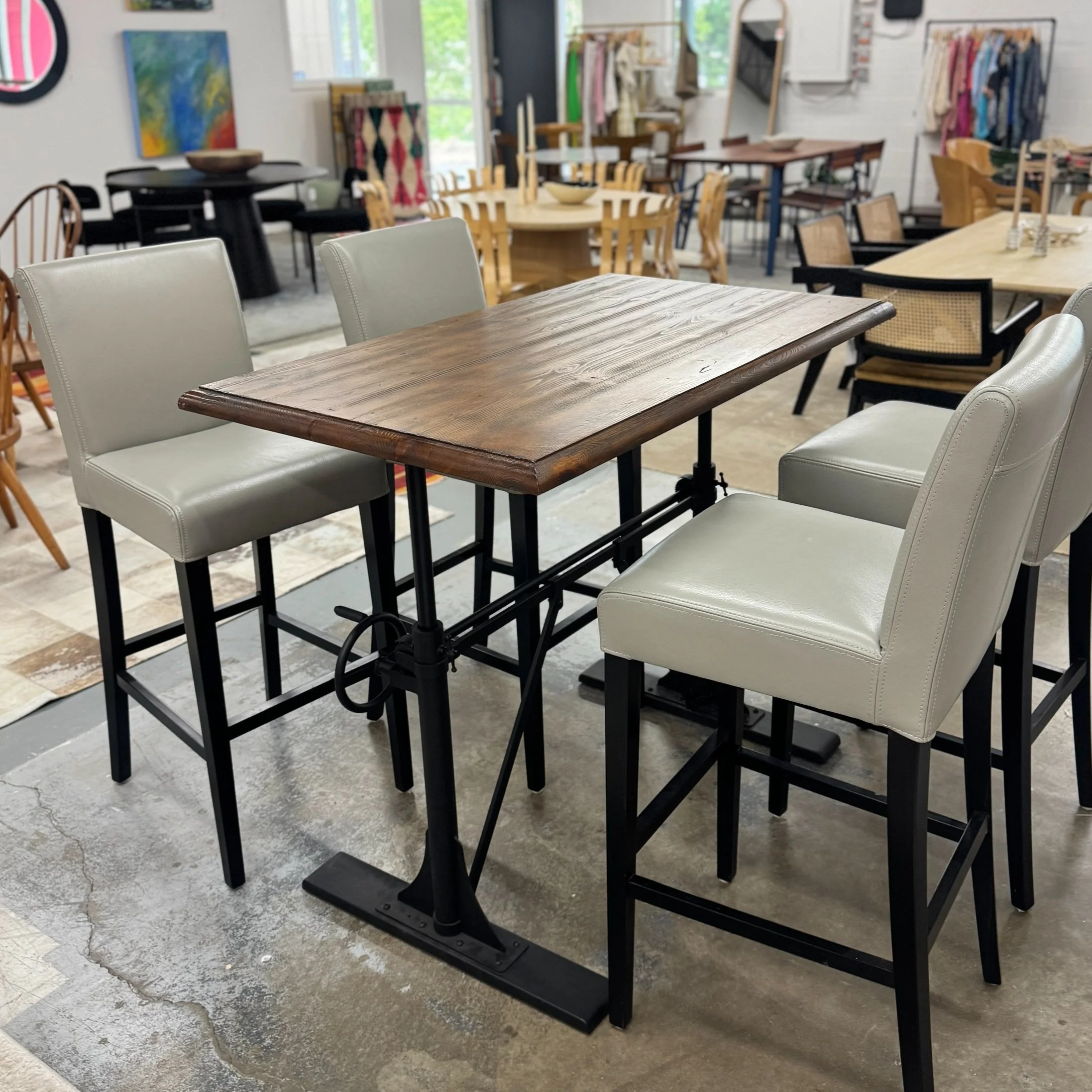 SOLD - Adjustable Pub Table