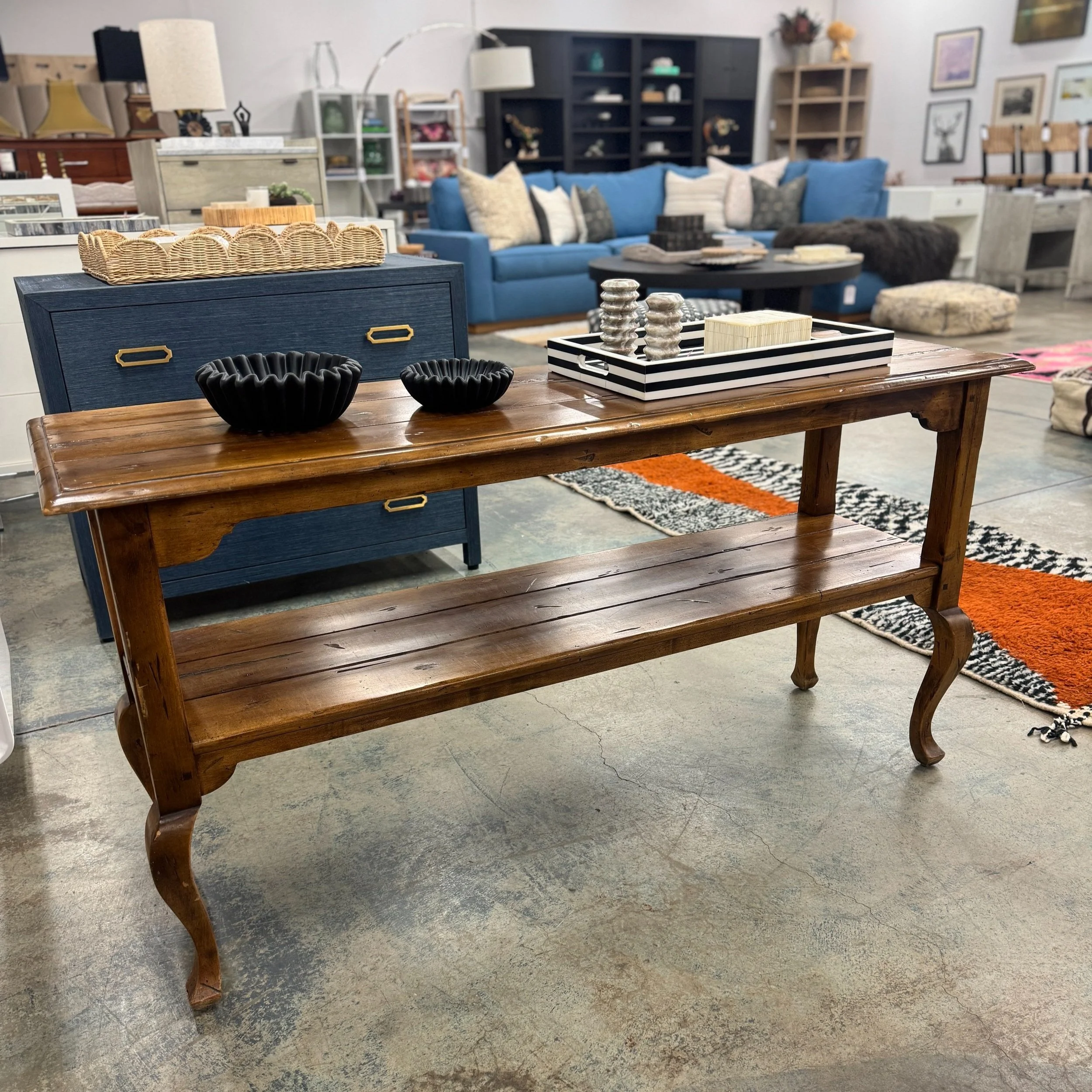 Ethan Allan Legacy Country French Console (58W x 18D x 28.25H)