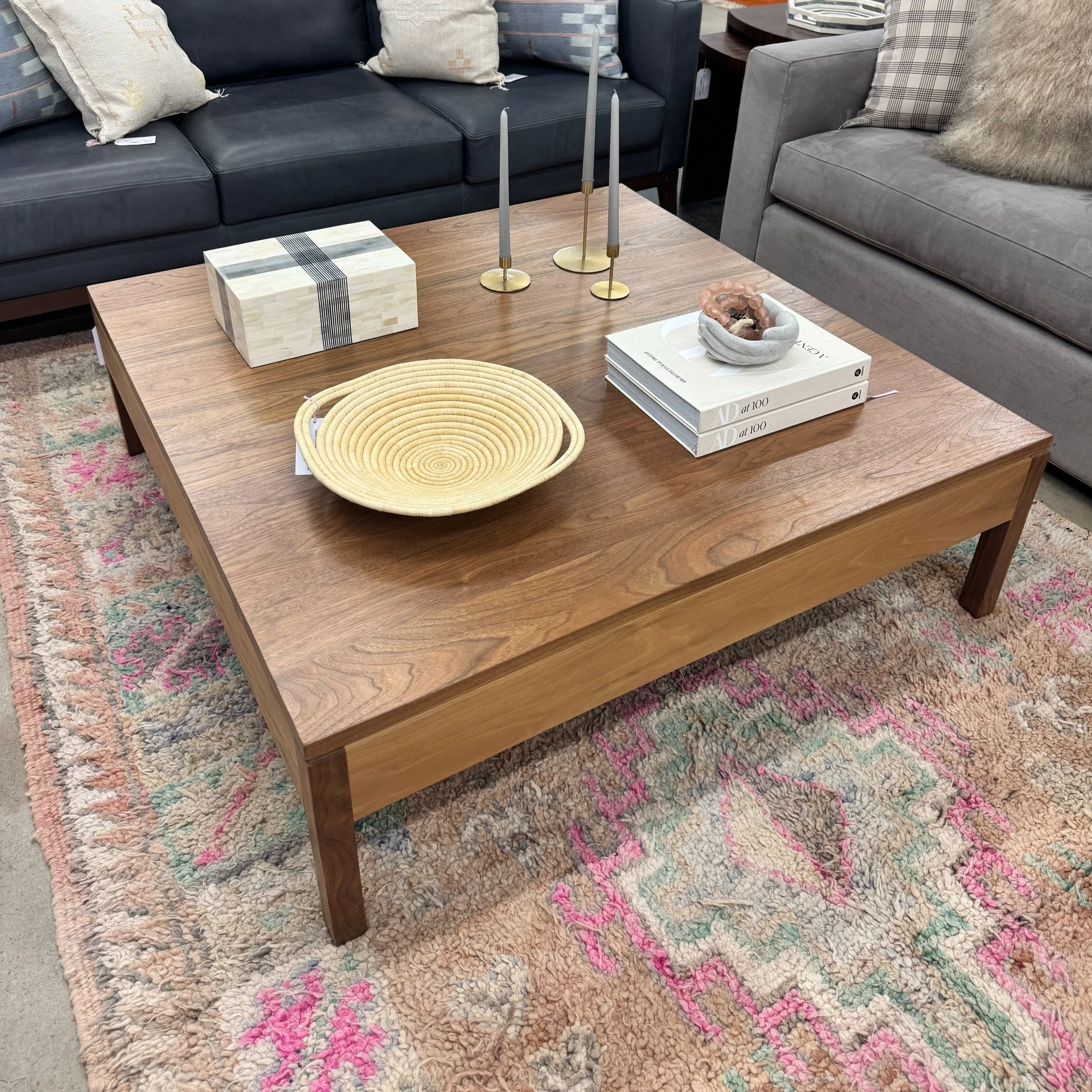 SOLD - Square Coffee Table (47.5W x 47.5D x 14.5H)