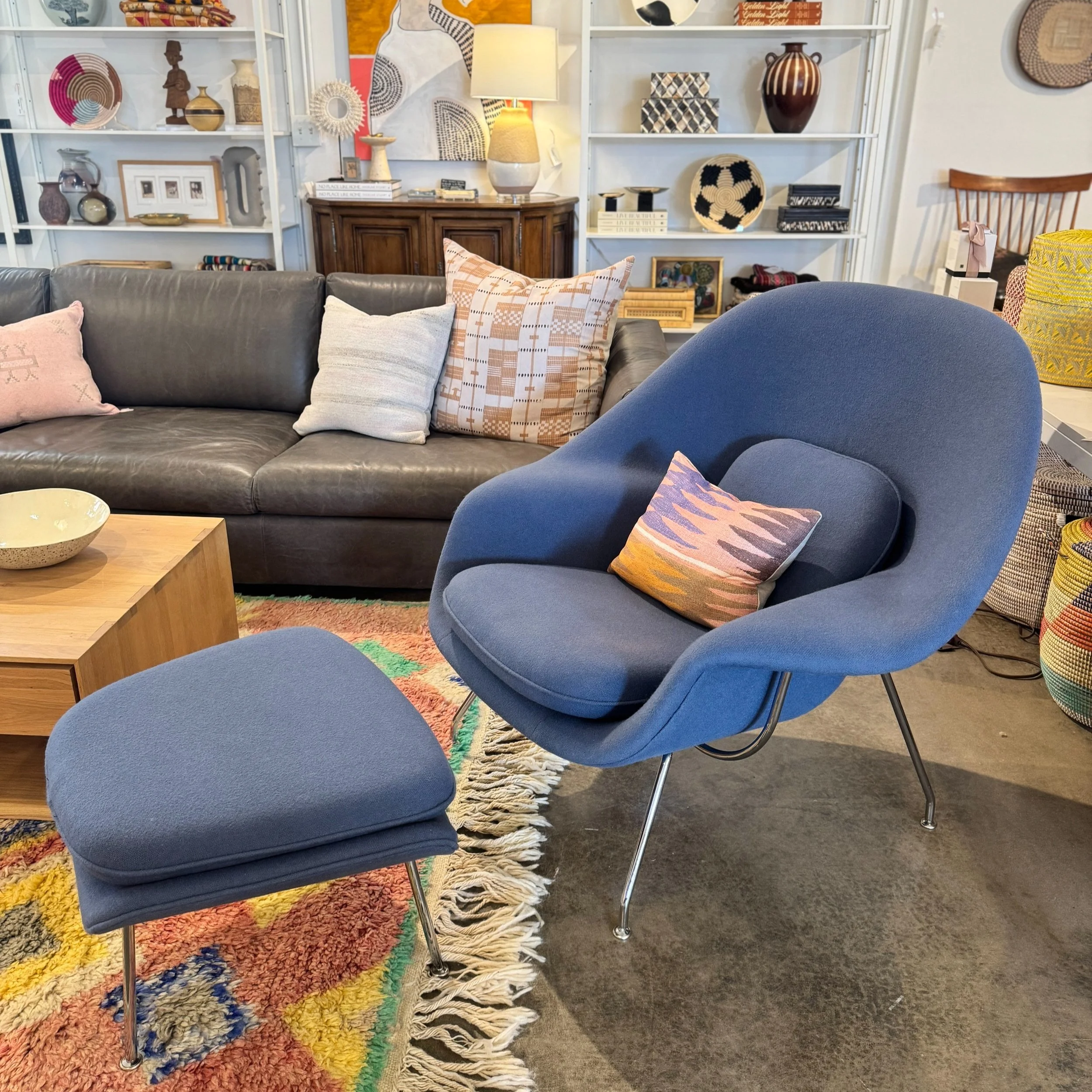 Saarinen for Knoll Womb Chair + Ottoman