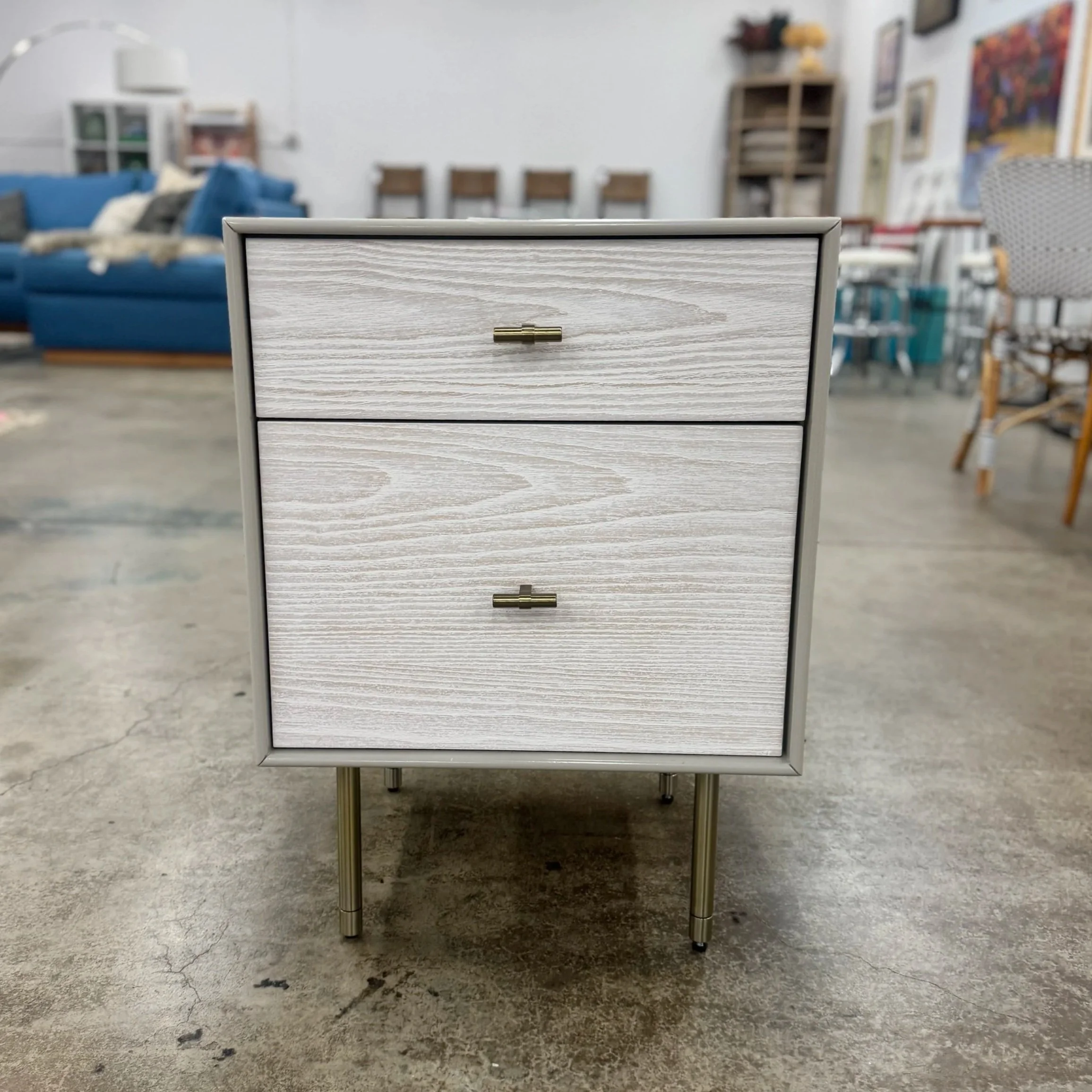 West Elm Modernist Wood & Lacquer Nightstand (19"w x 16"d x 26"h)