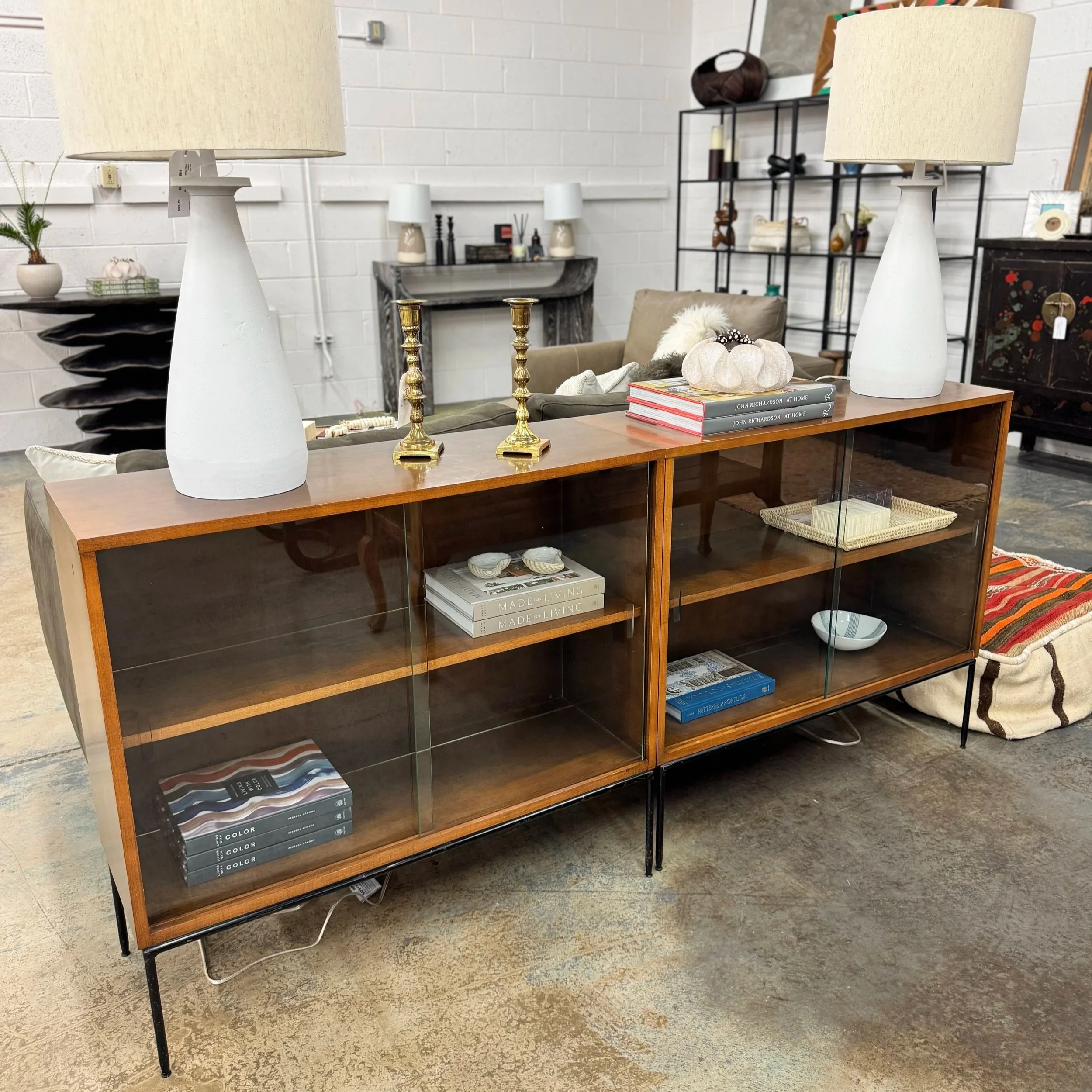 MCM Paul McCobb Bookcase (x2) - 36"w x 12"d x 33"h