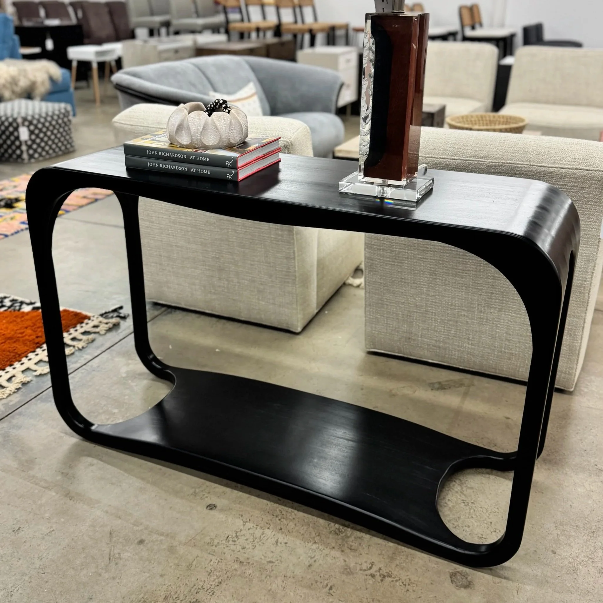 Noir Milena Mahogany Console - 52W x 16D x 32.5H