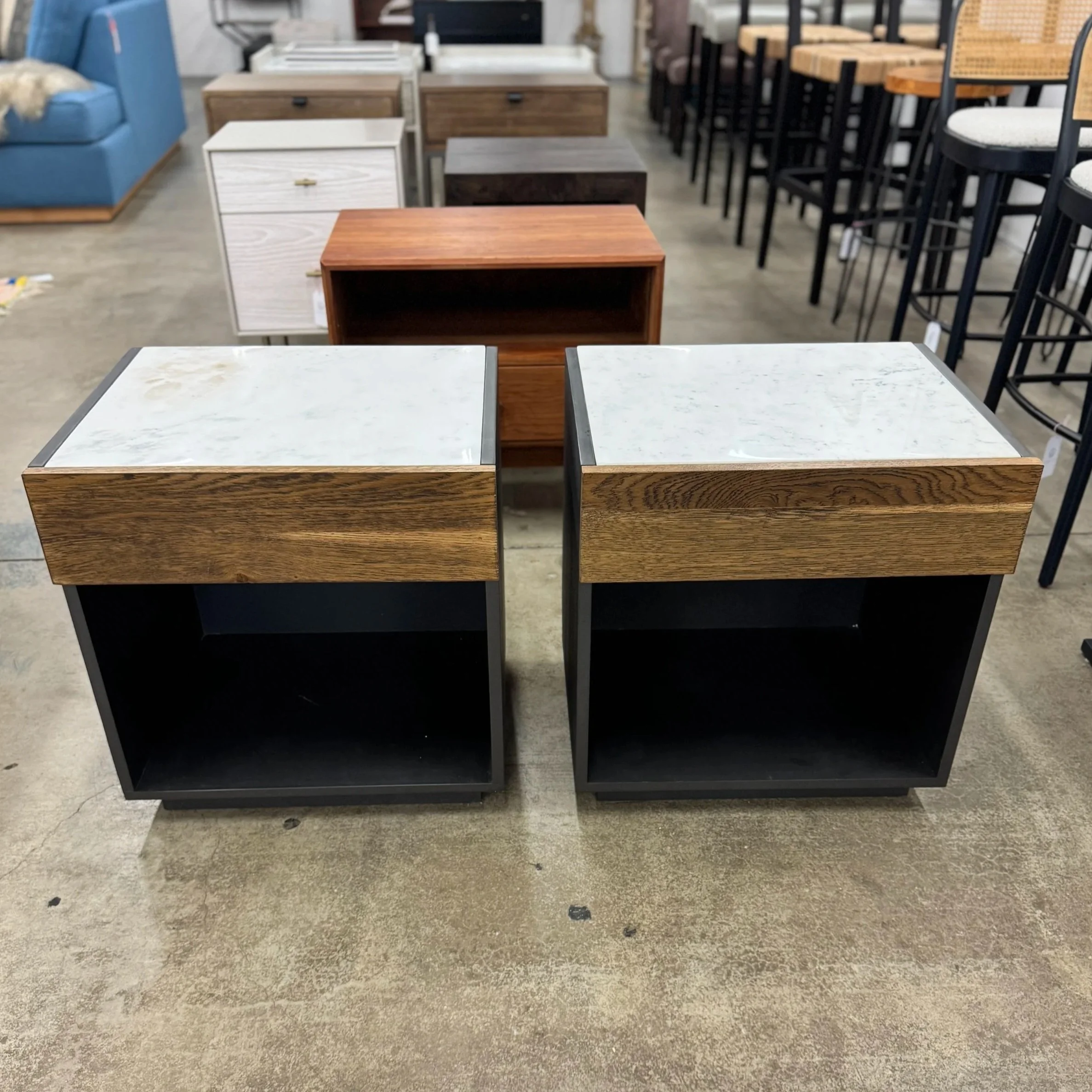 Four Hands Holland Nightstand (x2) - 22"W x 18"D x 23"H