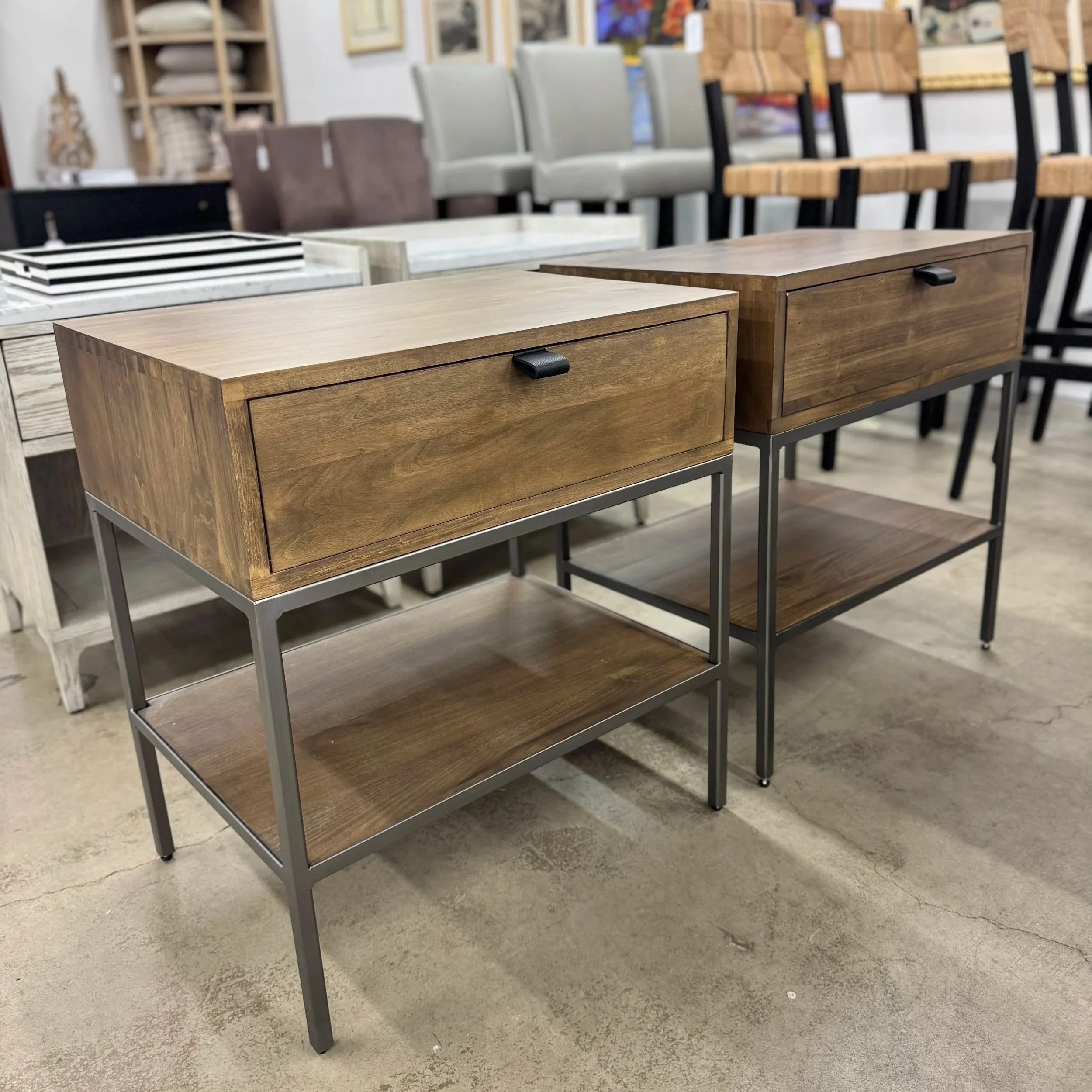 Four Hands Trey Nightstand (x2) - 24"W x 27"H x 17"D