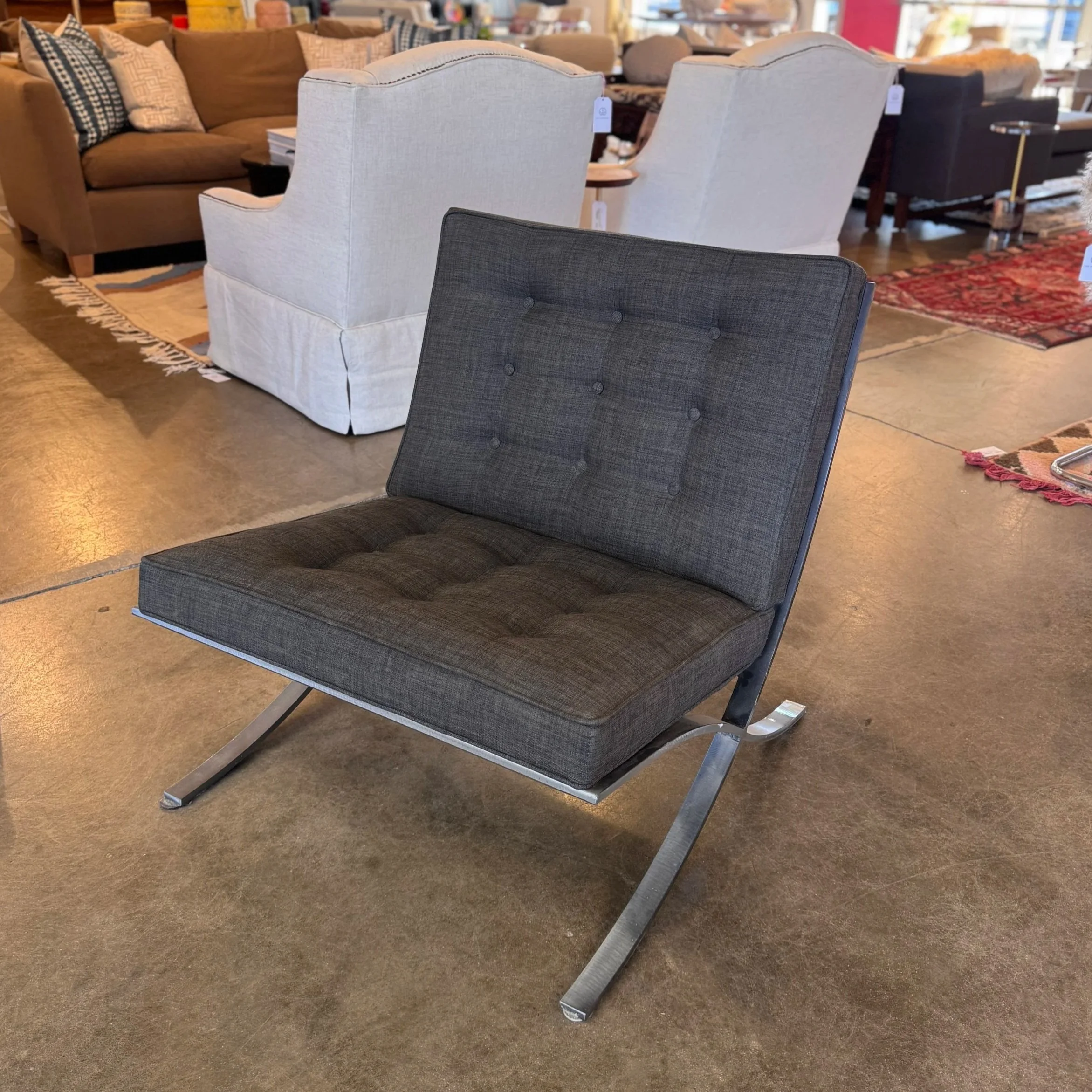 SOLD - Arhaus Barcelona-style  Chair