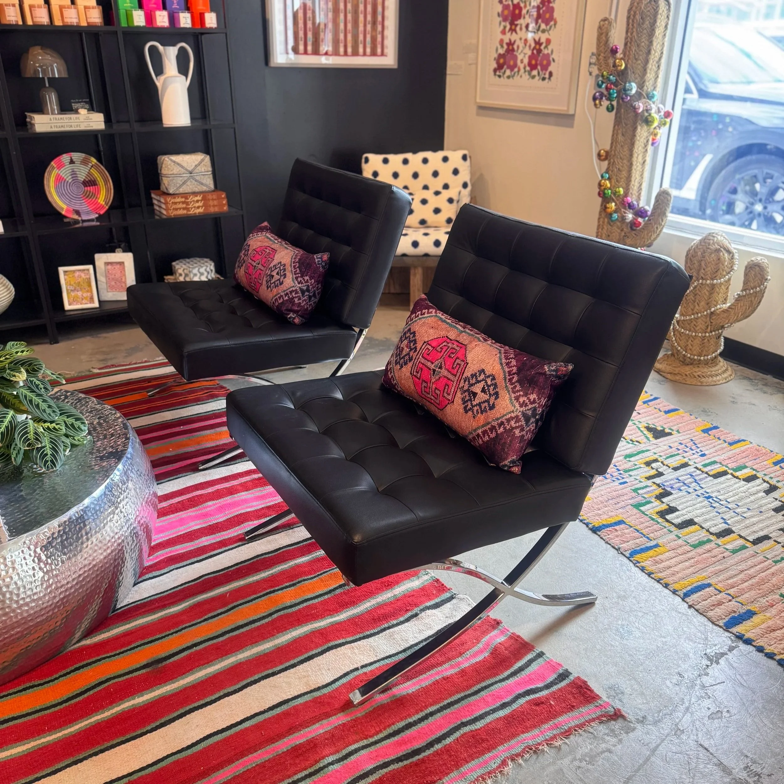 SOLD - Barcelona Chair (replica) x2